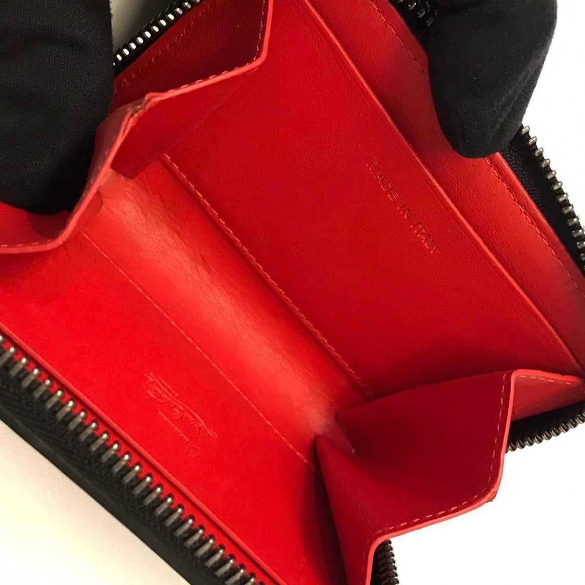 Christian Louboutin Black Leather Coin Purse/Coin Case (Pre-Owned)