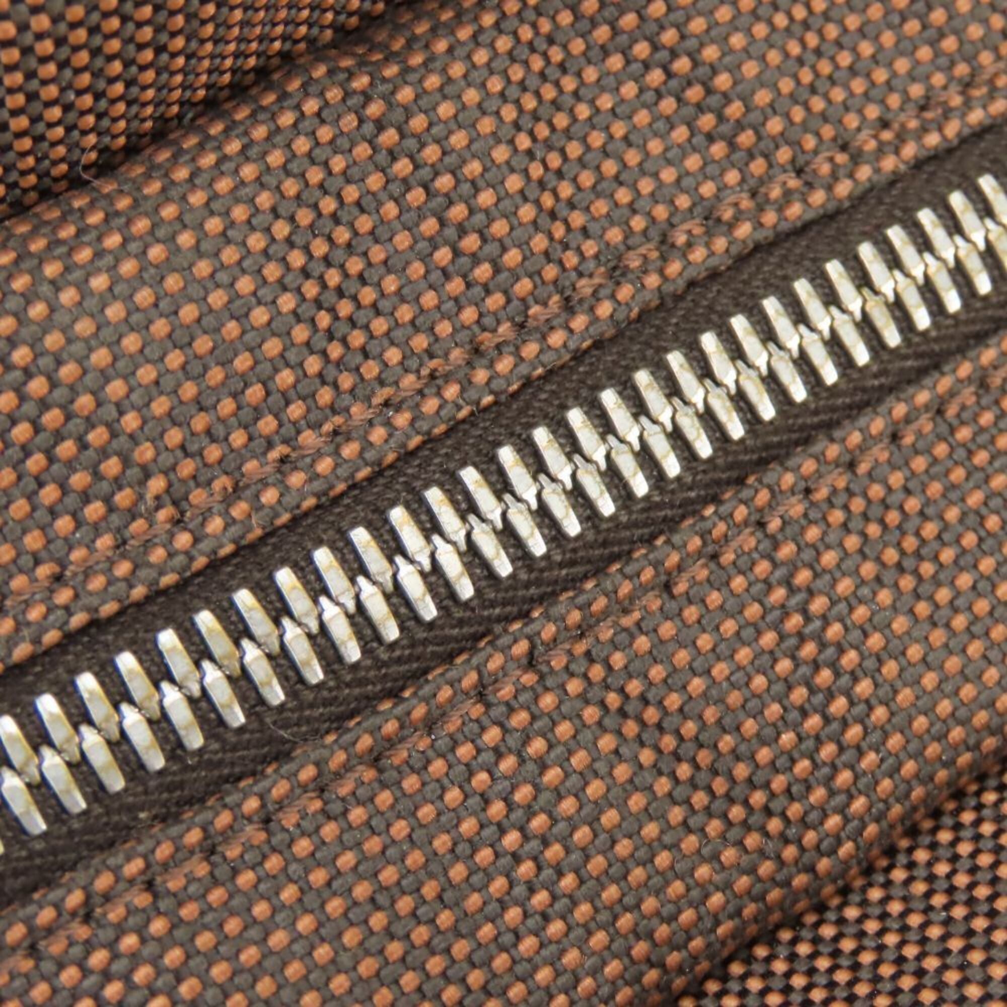 Hermes Brown Canvas Tote Bag (Pre-Owned)