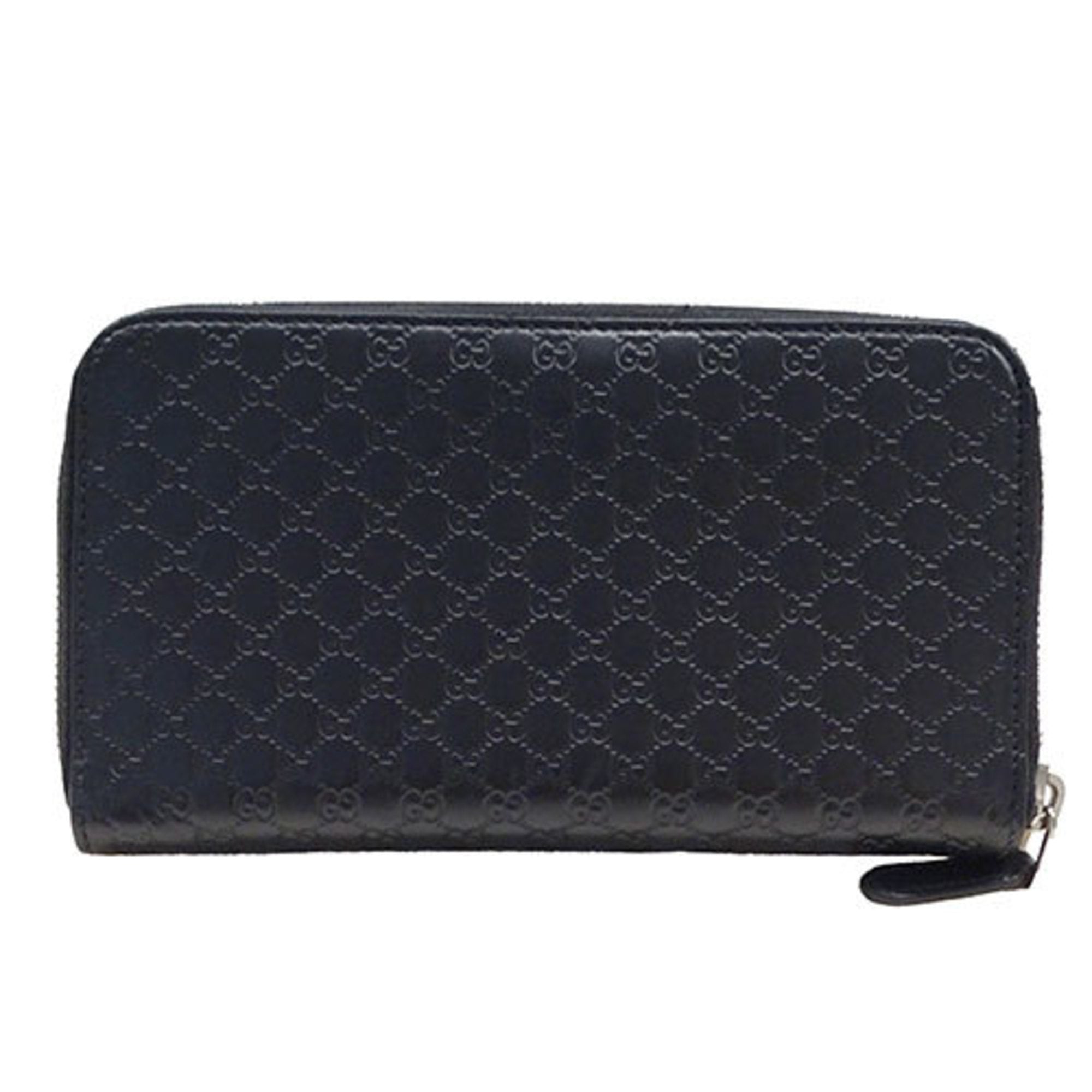 Gucci Black Leather Long Wallet (Bi-Fold) (Pre-Owned)