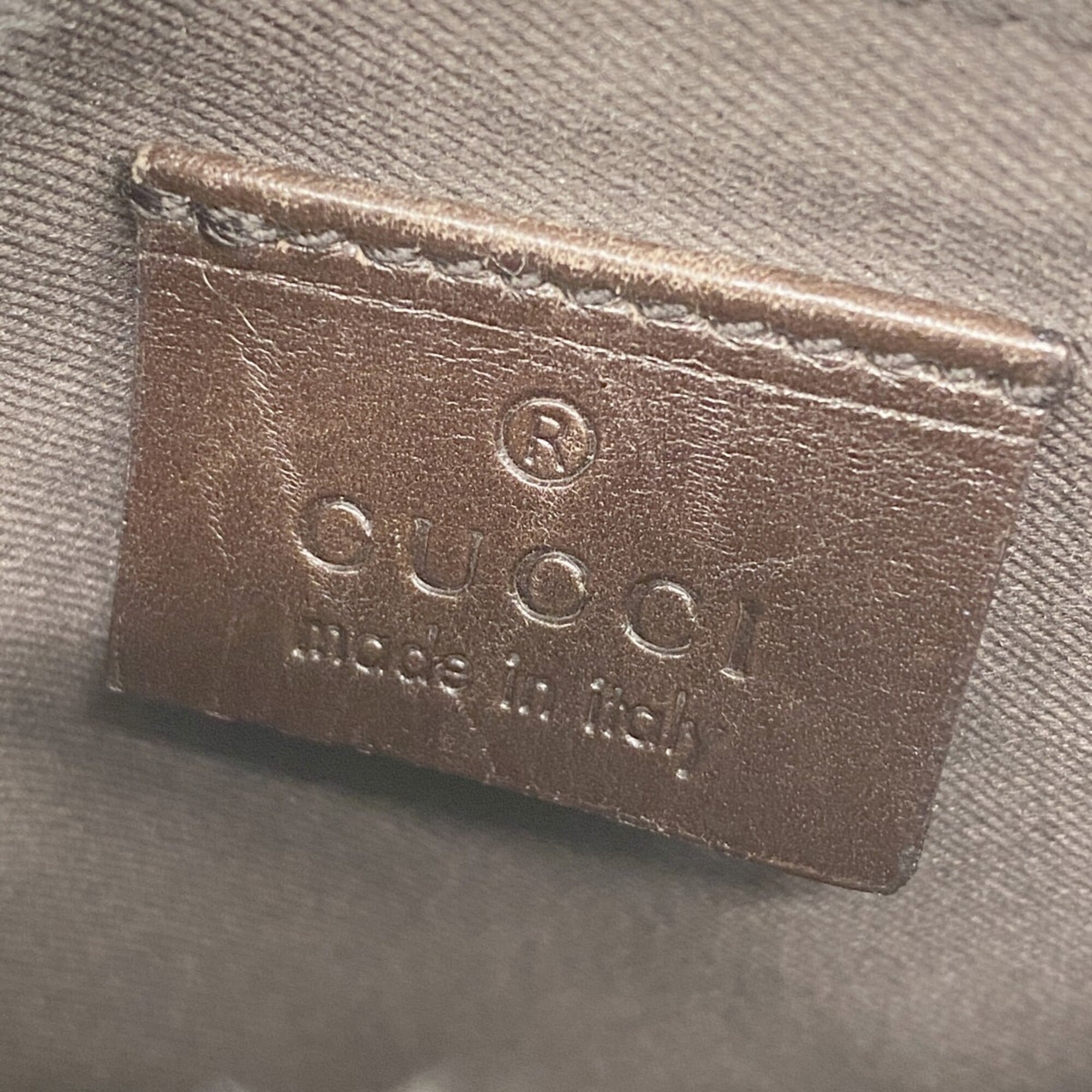 Gucci Brown Denim Tote Bag (Pre-Owned)