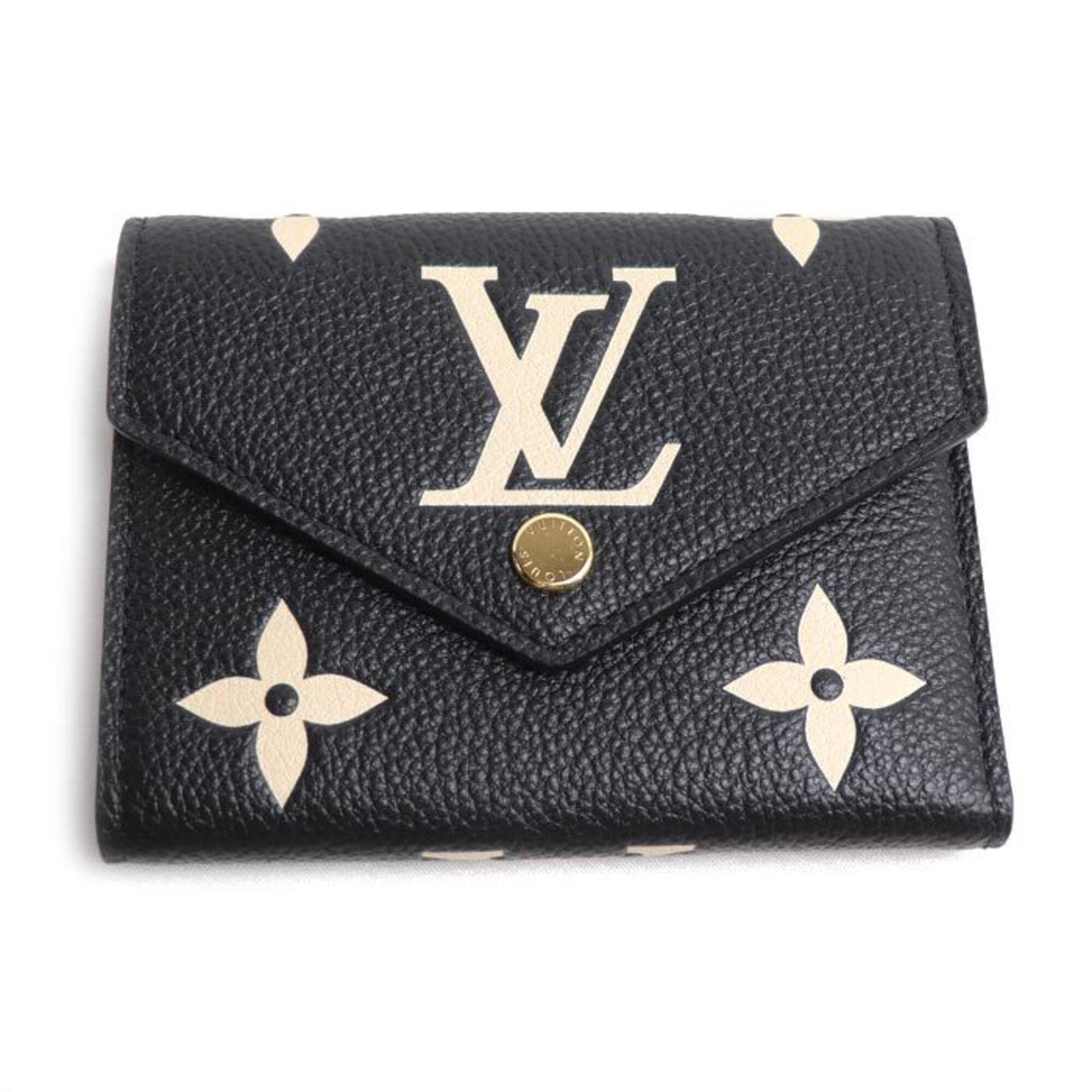 Louis Vuitton Black Monogram Empreinte Wallet (Tri-Fold) (Pre-Owned)