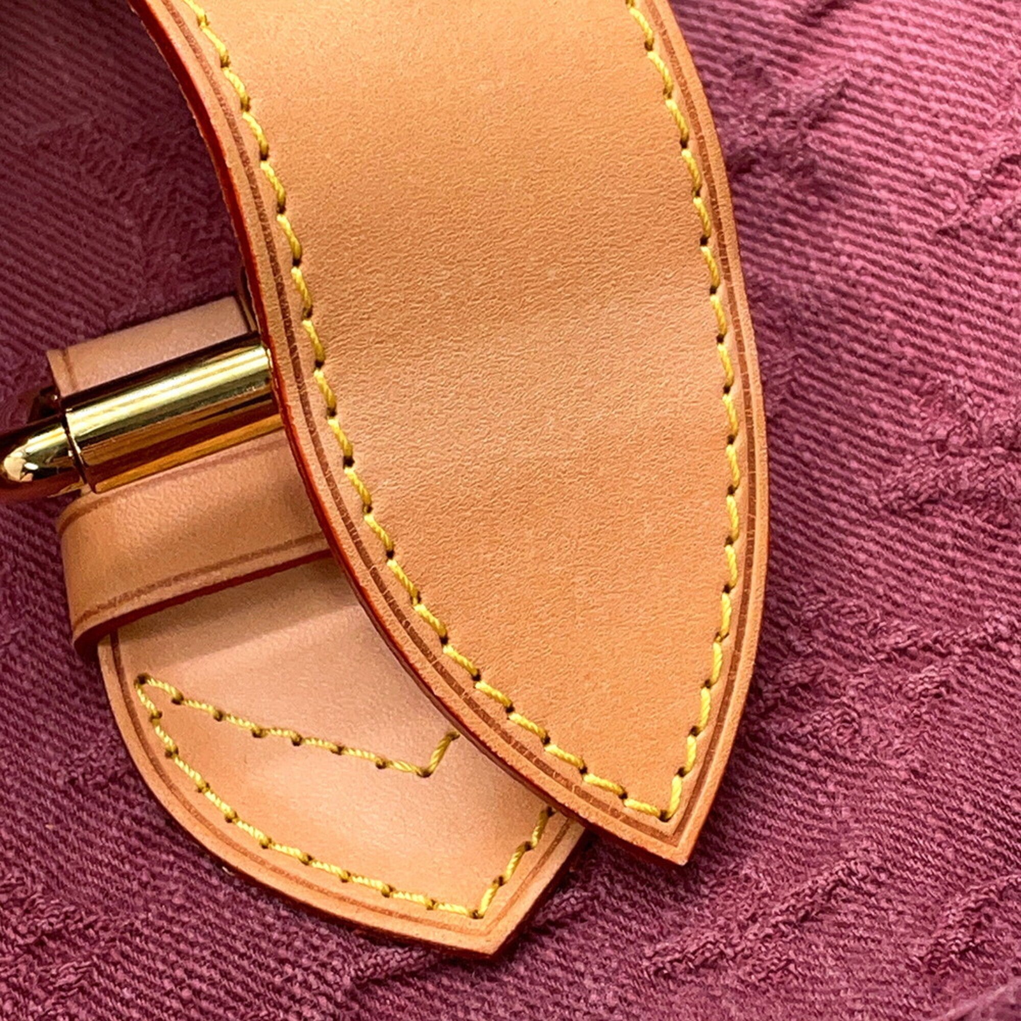 Louis Vuitton Pink Purple Monogram Denim Shoulder Bag (Pre-Owned)