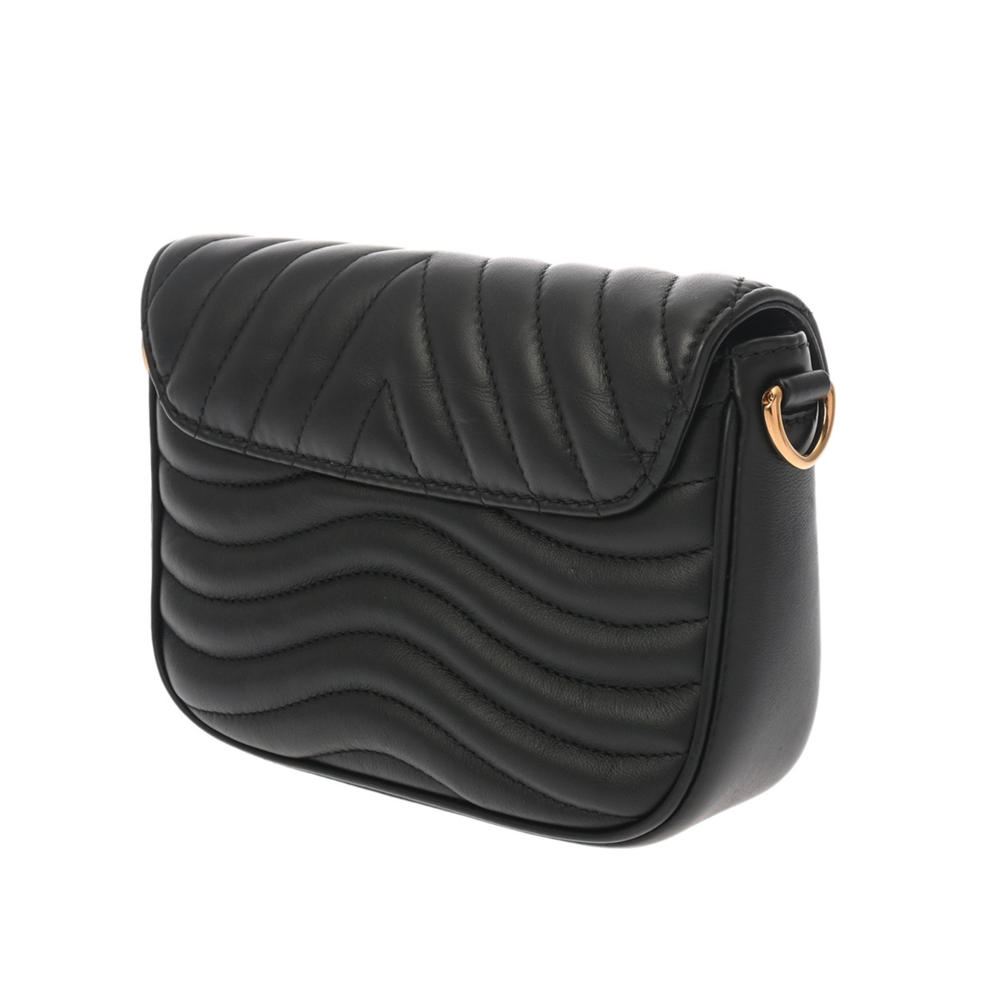 Louis Vuitton Noir Leather Pochette Shoulder Bag (Pre-Owned)