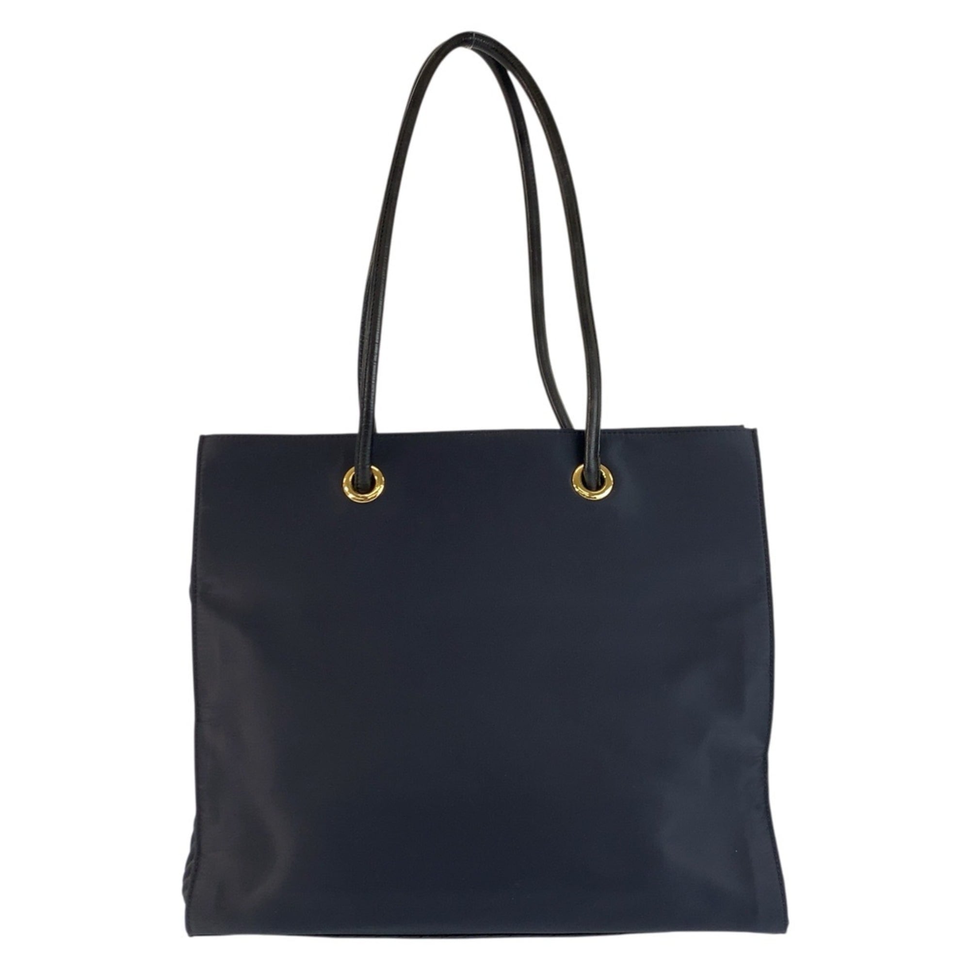 Yves Saint Laurent Navy Nylon Shoulder Bag Tote Bag (Pre-Owned)