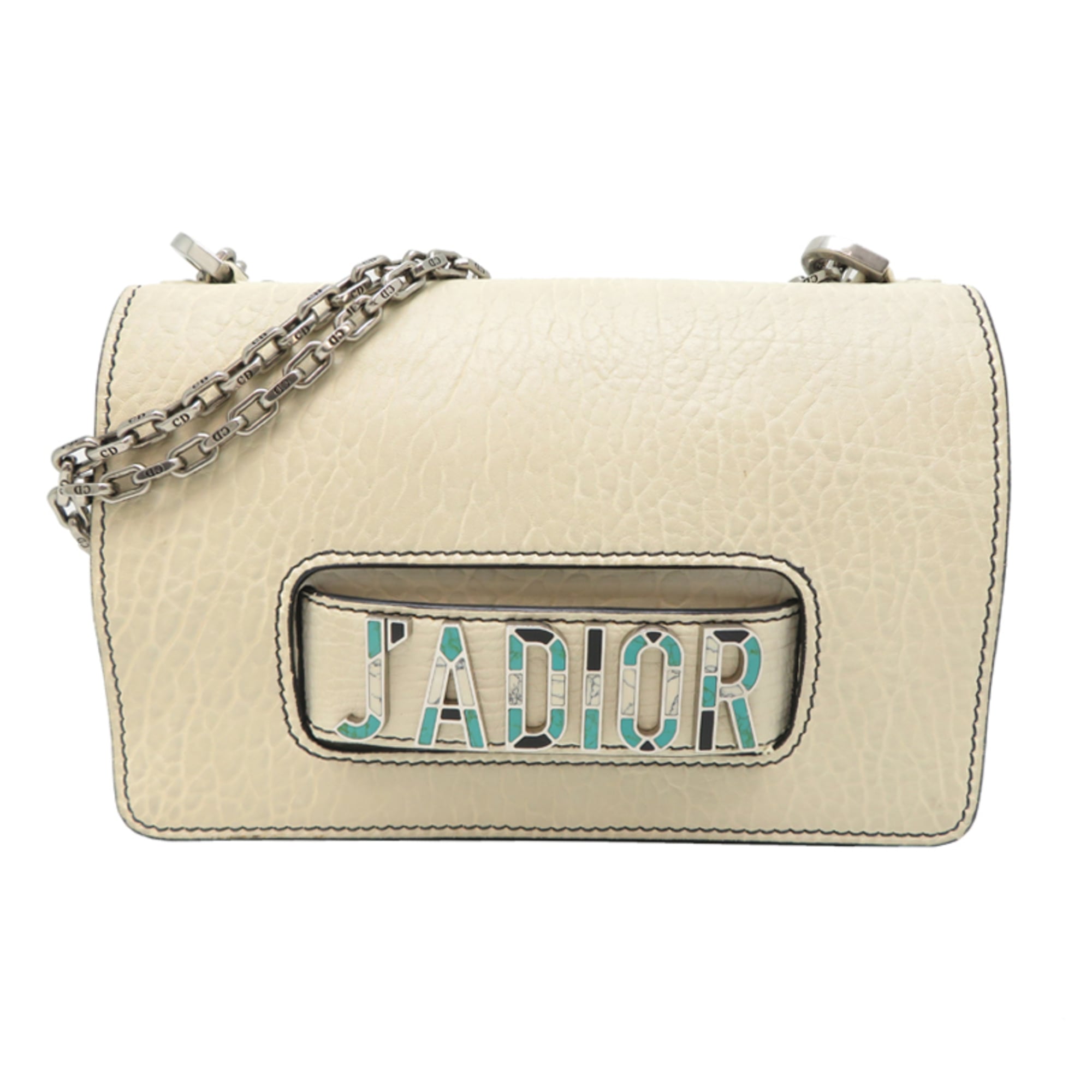 Christian Dior White Leather Shoulder Bag (Pre-Owned)