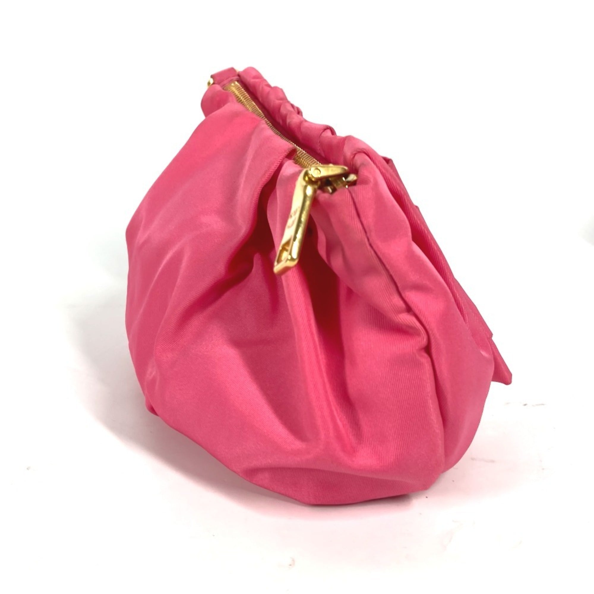Prada Pink Bow Clutch Bag Pouch (Pre-Owned)