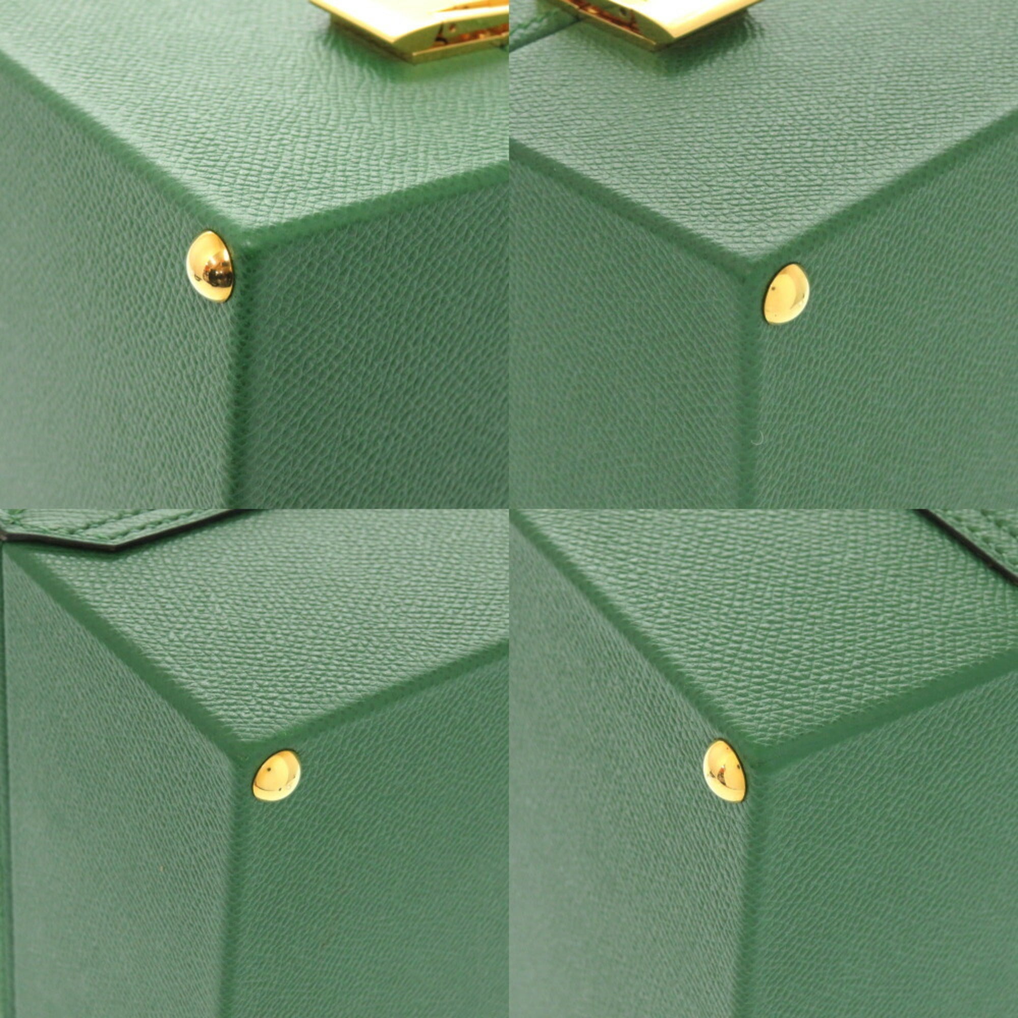 Hermes Vert Courchevel Leather Handbag (Pre-Owned)