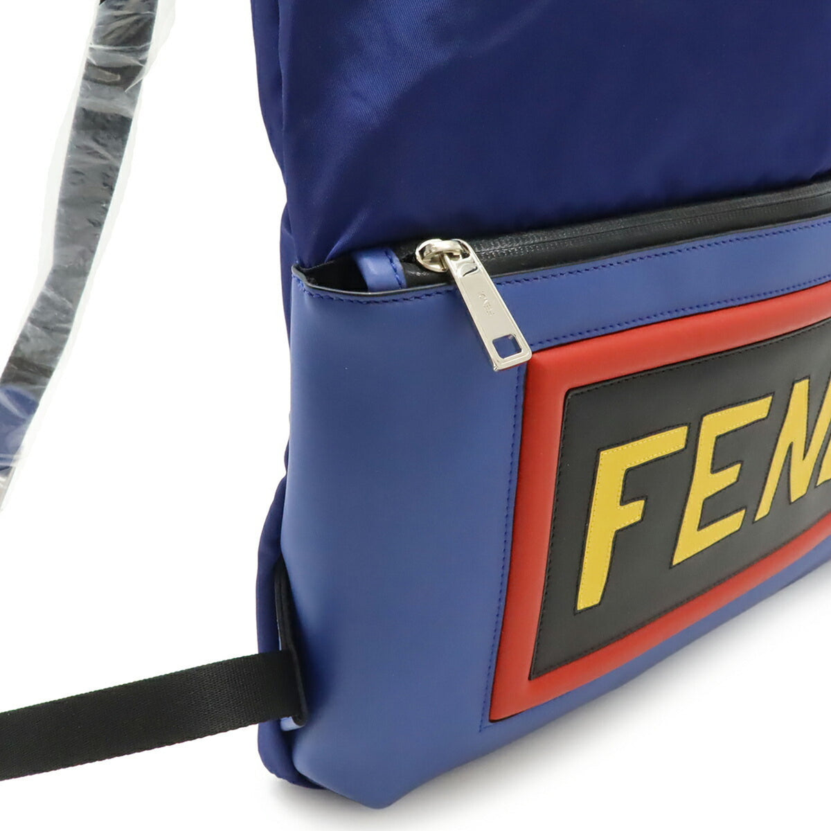 Fendi Multi-Color Nylon Leather Backpack (Pre-Owned)