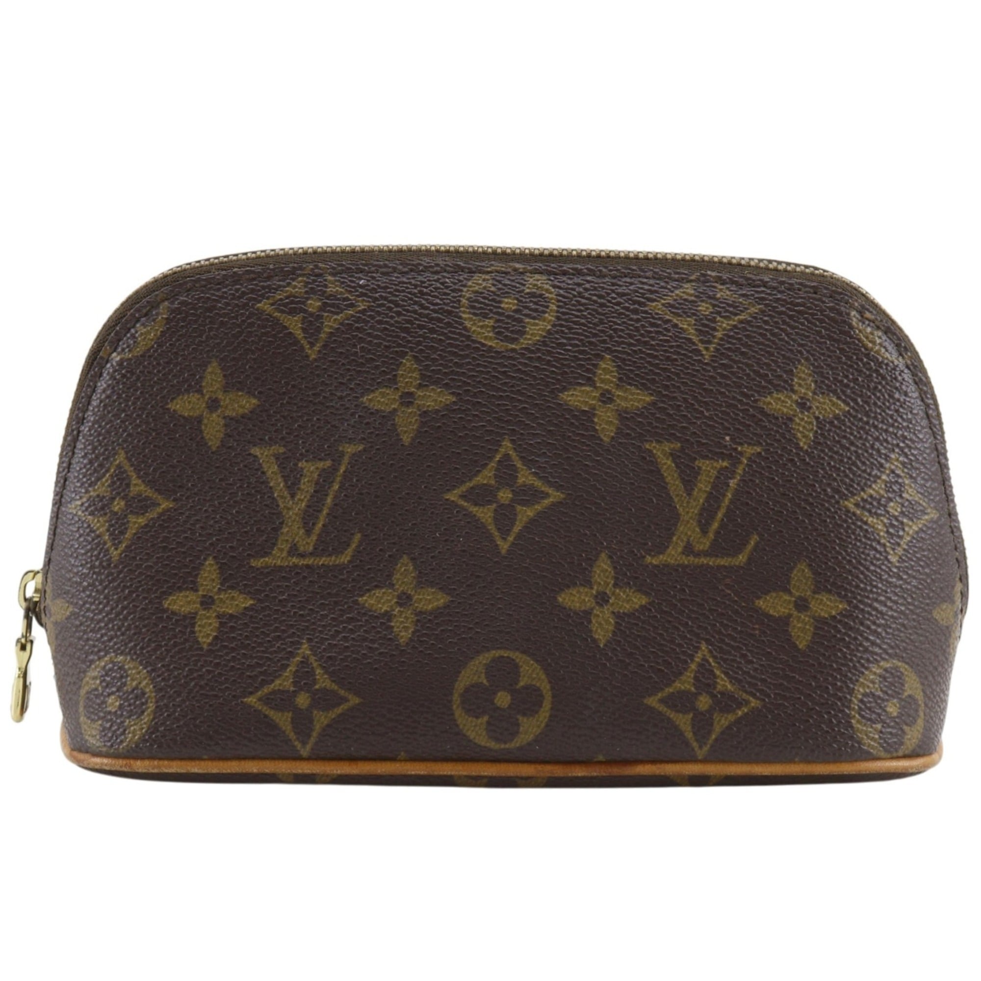 Louis Vuitton Brown Monogram Leather Pouch (Pre-Owned)