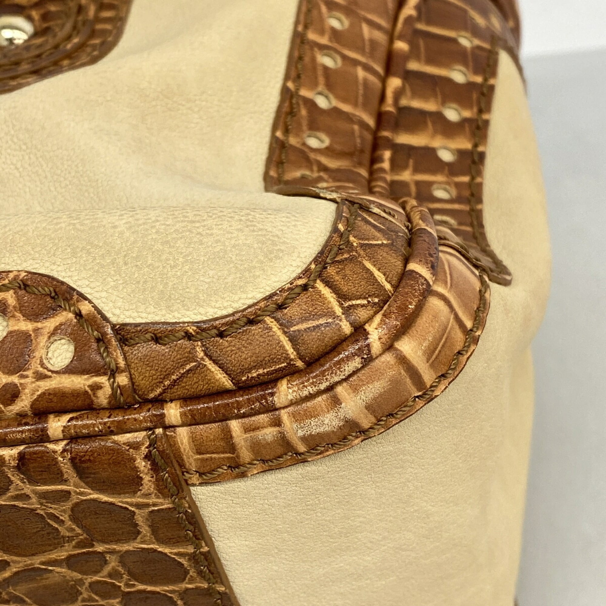 Celine Beige Brown Leather Handbag (Pre-Owned)