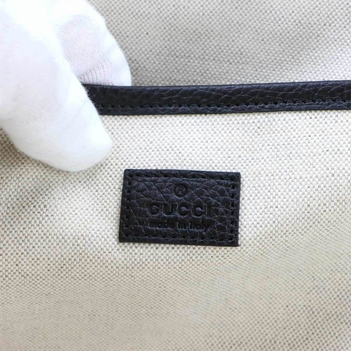 Gucci Black Leather Clutch Bag Document Case (Pre-Owned)