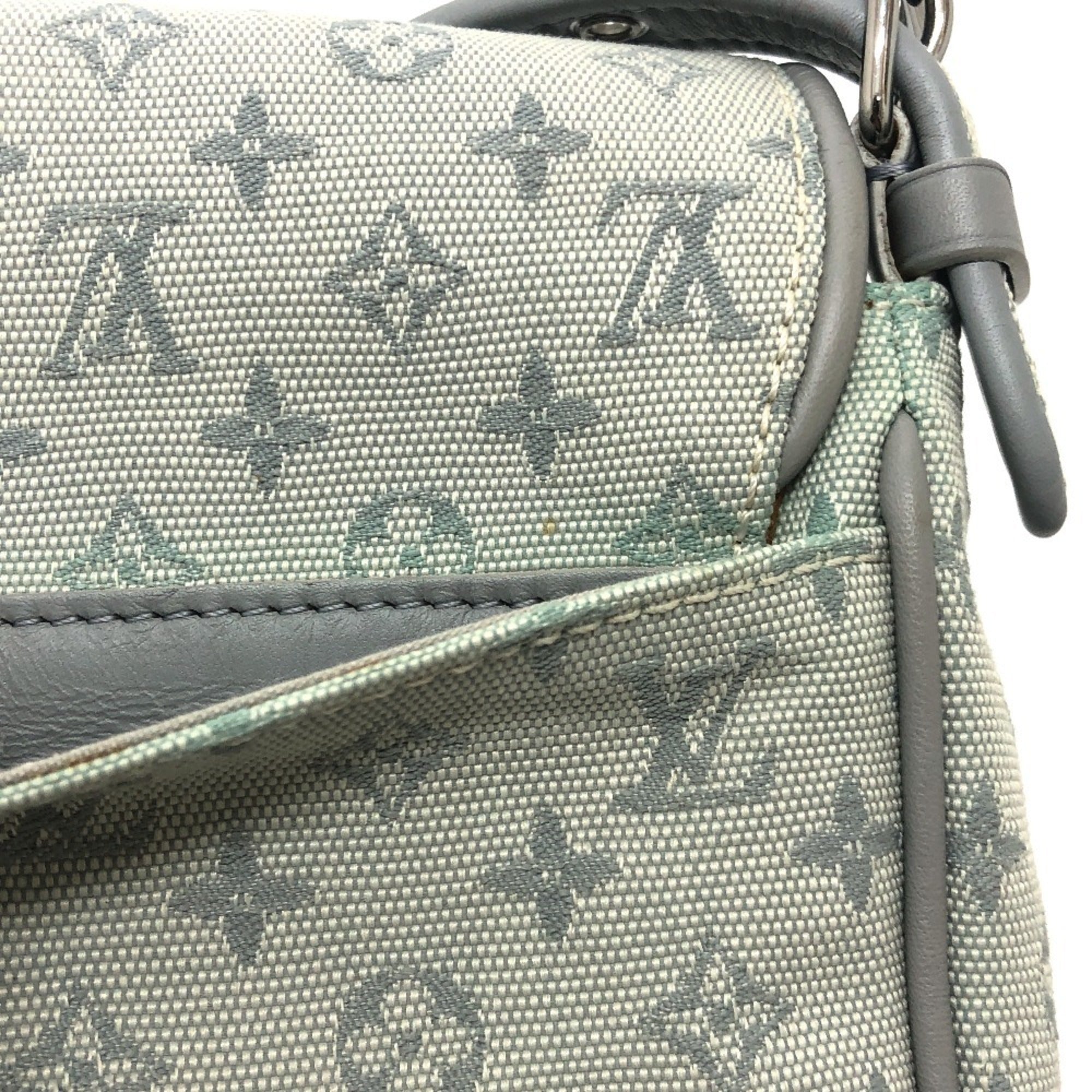 Louis Vuitton Blue Monogram Yellow Monogram Mini Pochette Shoulder Bag (Pre-Owned)