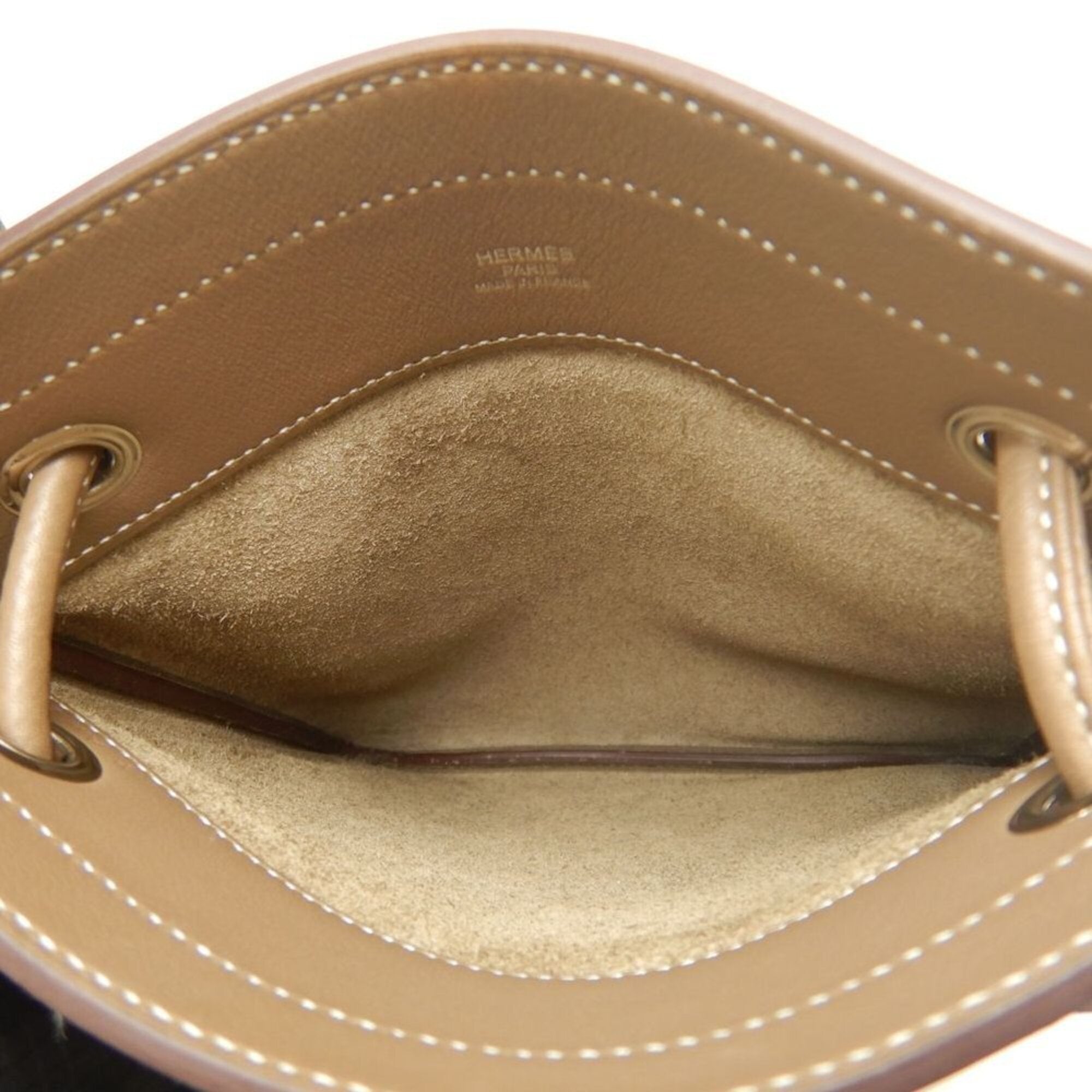 Hermes Etoupe Gray Swift Leather Shoulder Bag (Pre-Owned)
