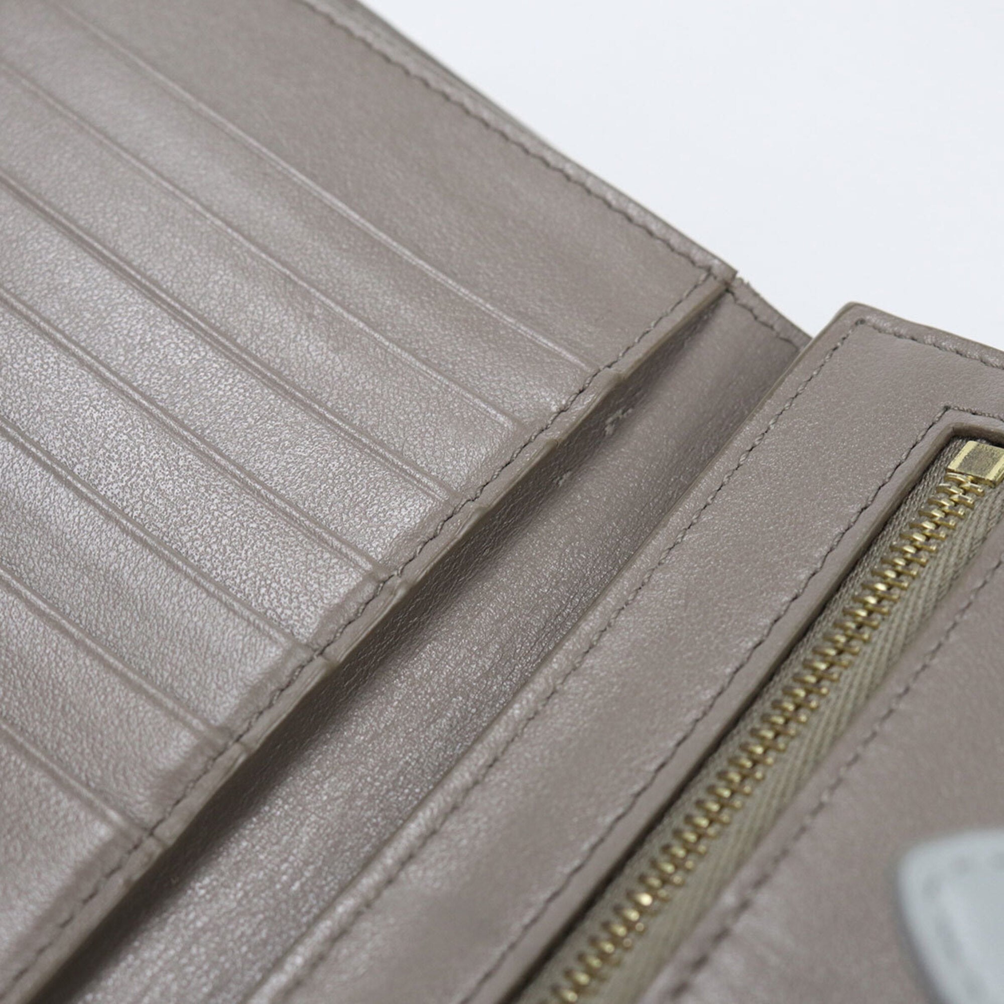Celine Gray Leather Wallet (Bi-Fold) (Pre-Owned)
