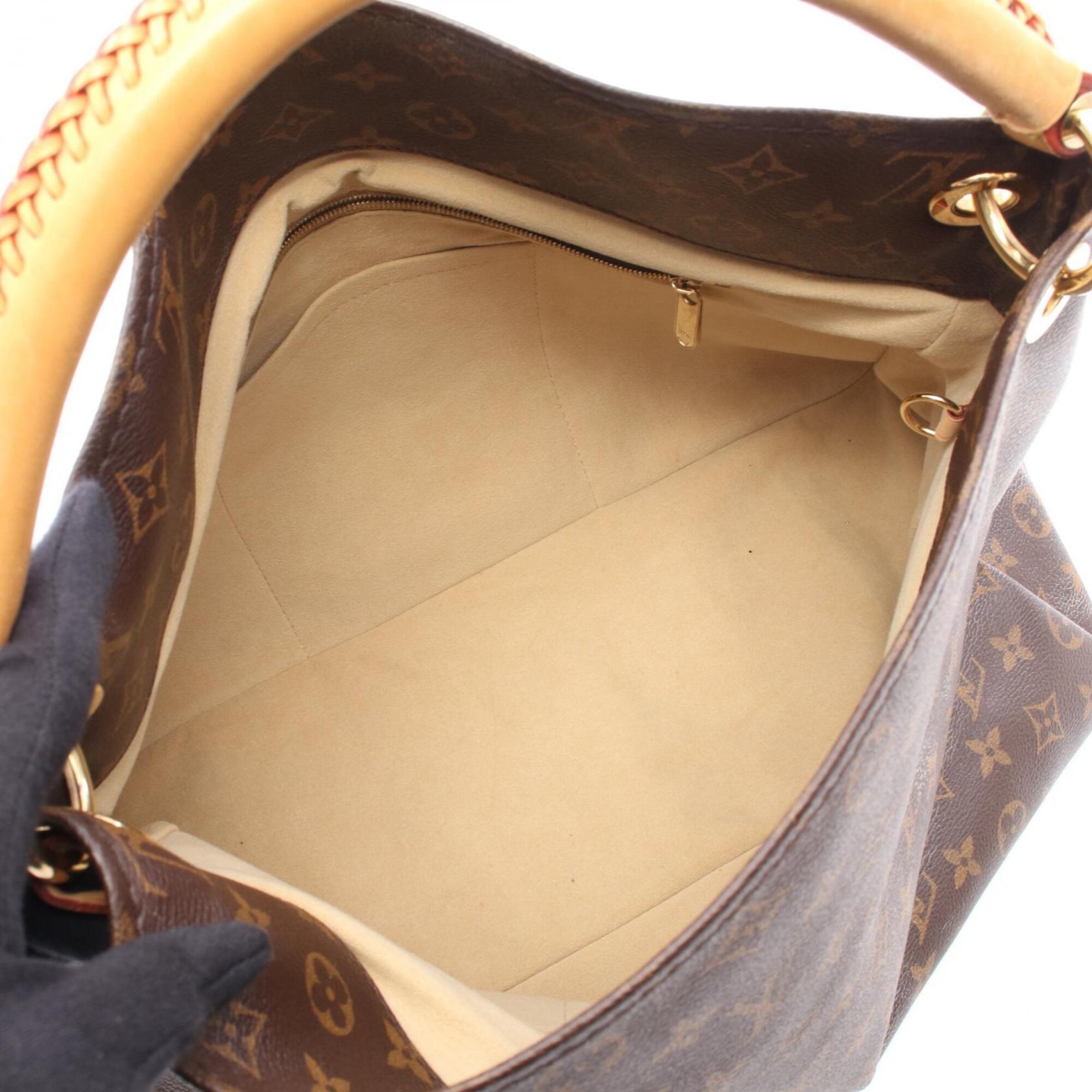 Louis Vuitton Monogram Brown Coated Canvas Leather Shoulder Bag (Pre-Owned)