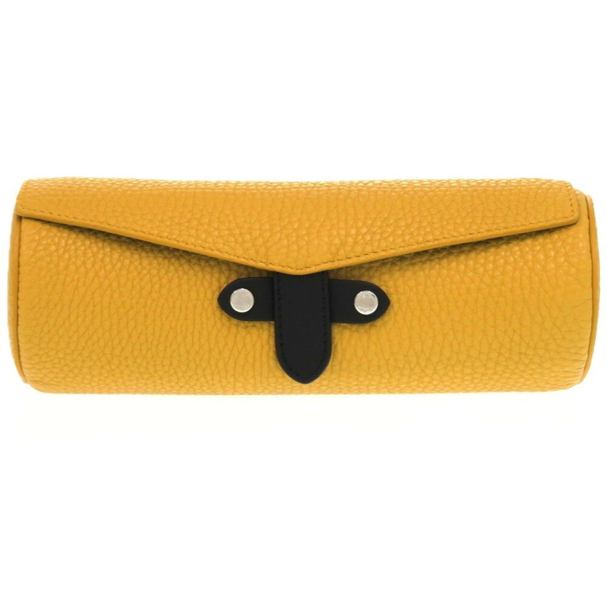 Fendi Yellow Leather Pouch (Pre-Owned)
