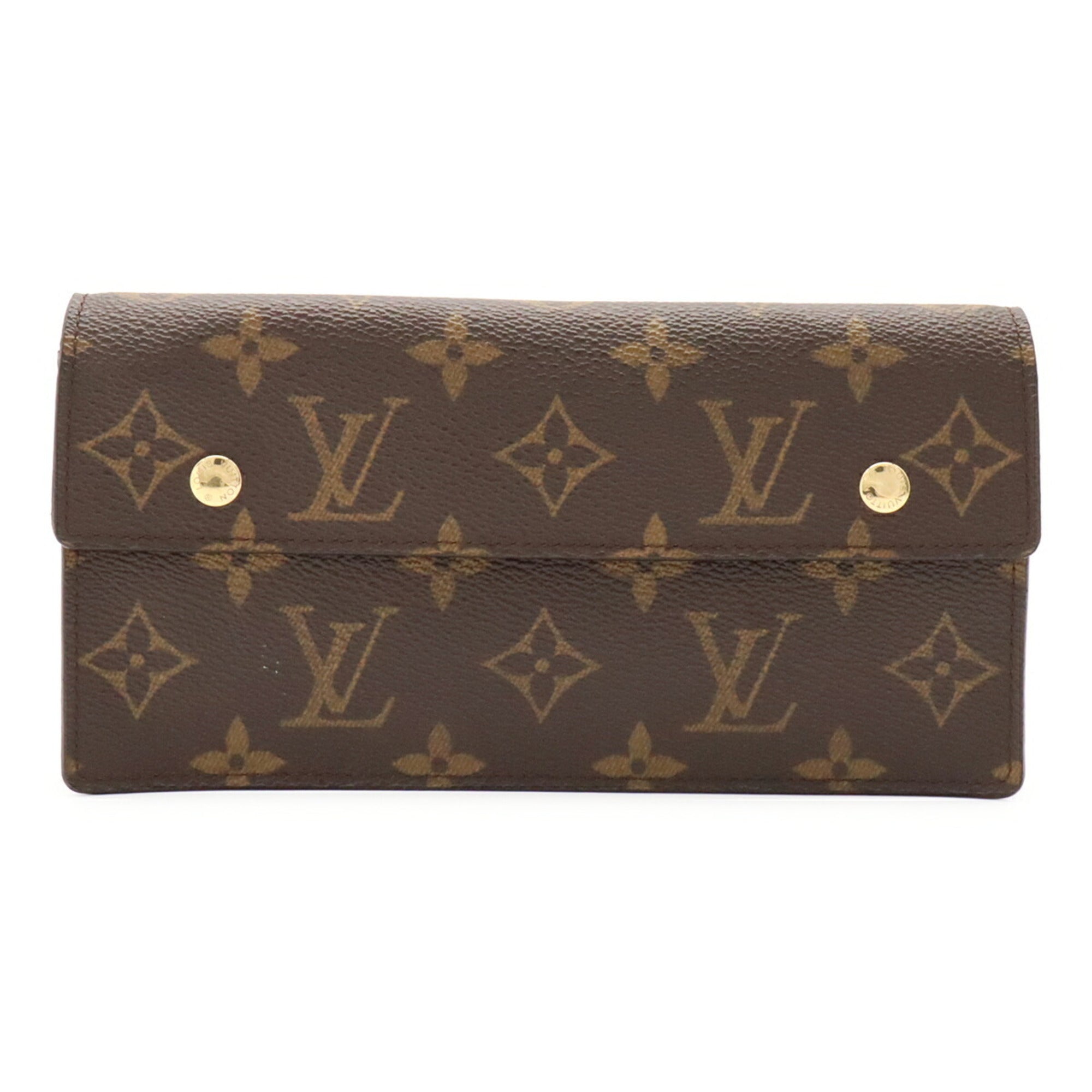 Louis Vuitton Monogram Brown Monogram Monogram Long Wallet (Bi-Fold) (Pre-Owned)