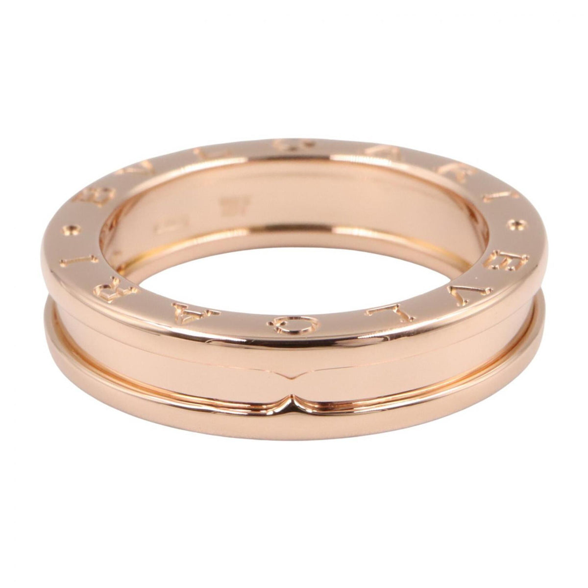 Bvlgari Gold Pink Gold (18K) Band Ring (Pre-Owned)