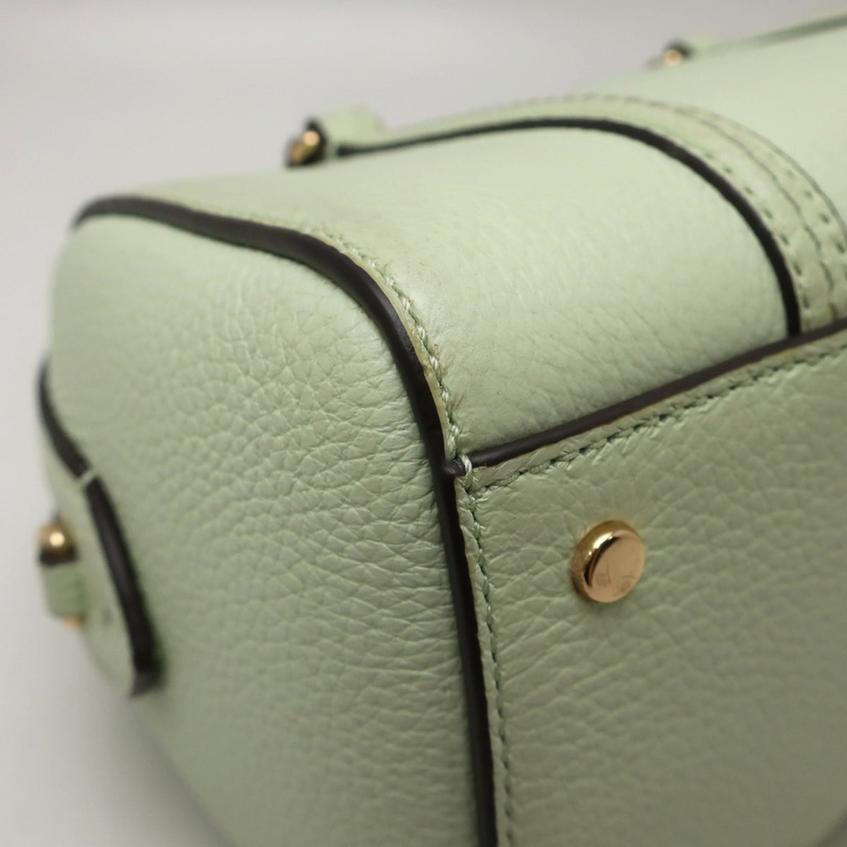 Tory Burch Green Leather Boston Bag (Pre-Owned)