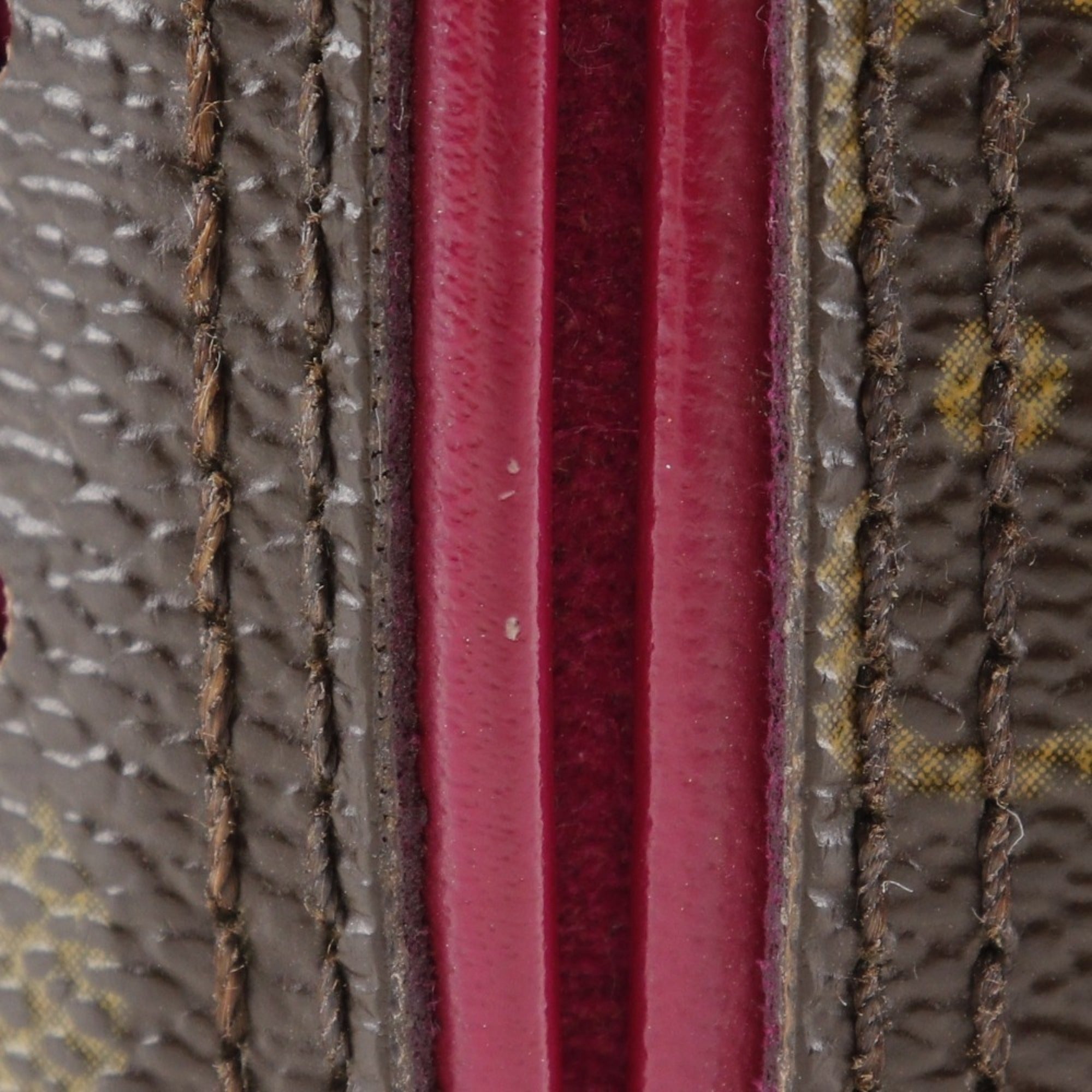 Louis Vuitton Brown Fuchsia Monogram Pink Monogram Wallet (Bi-Fold) (Pre-Owned)
