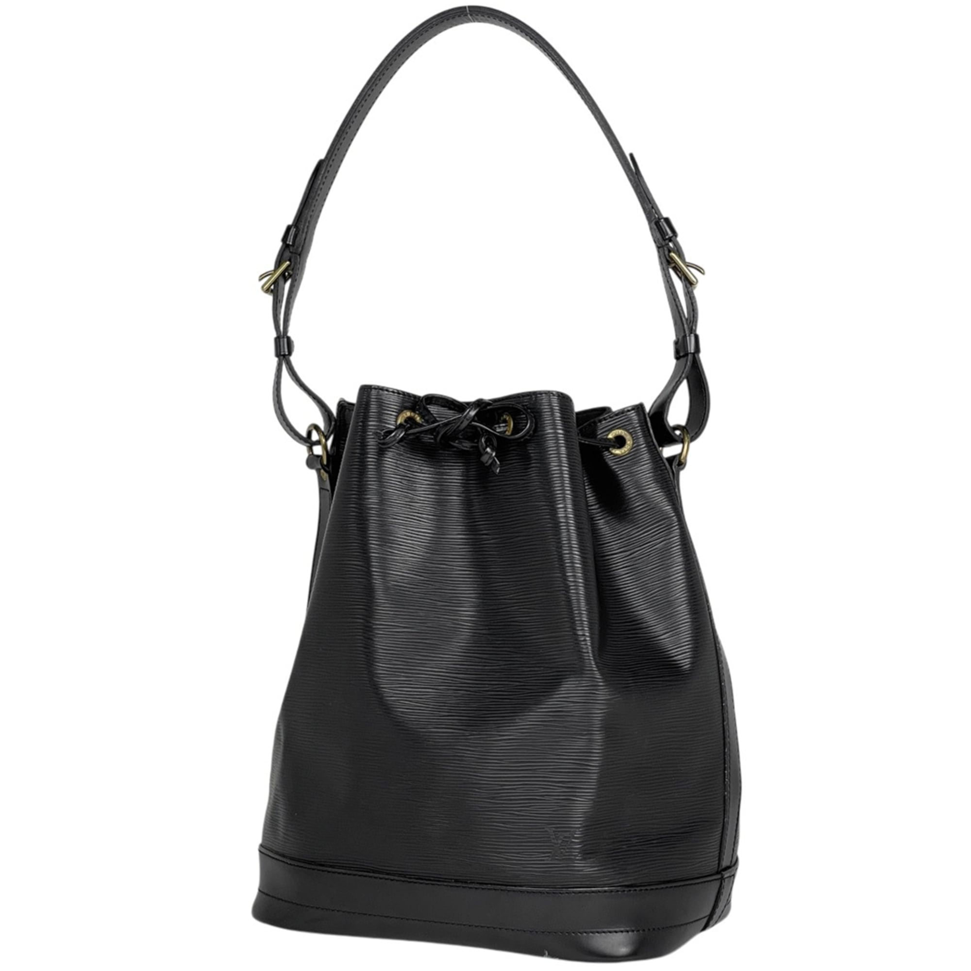 Louis Vuitton Black Noir Epi Leather Shoulder Bag (Pre-Owned)