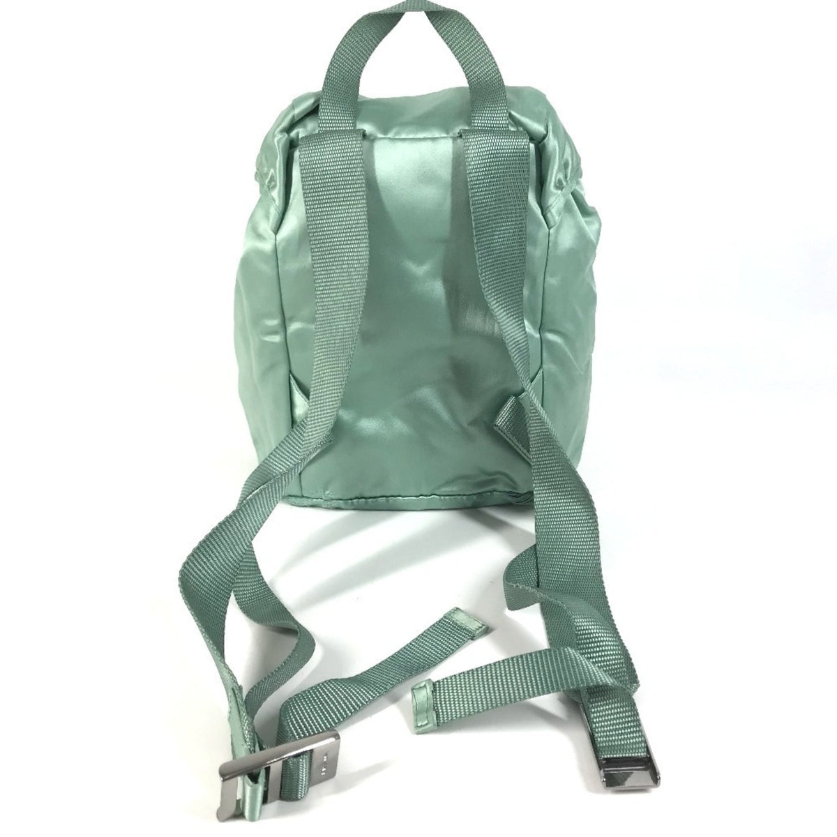 Prada Green Satin Backpack (Pre-Owned)