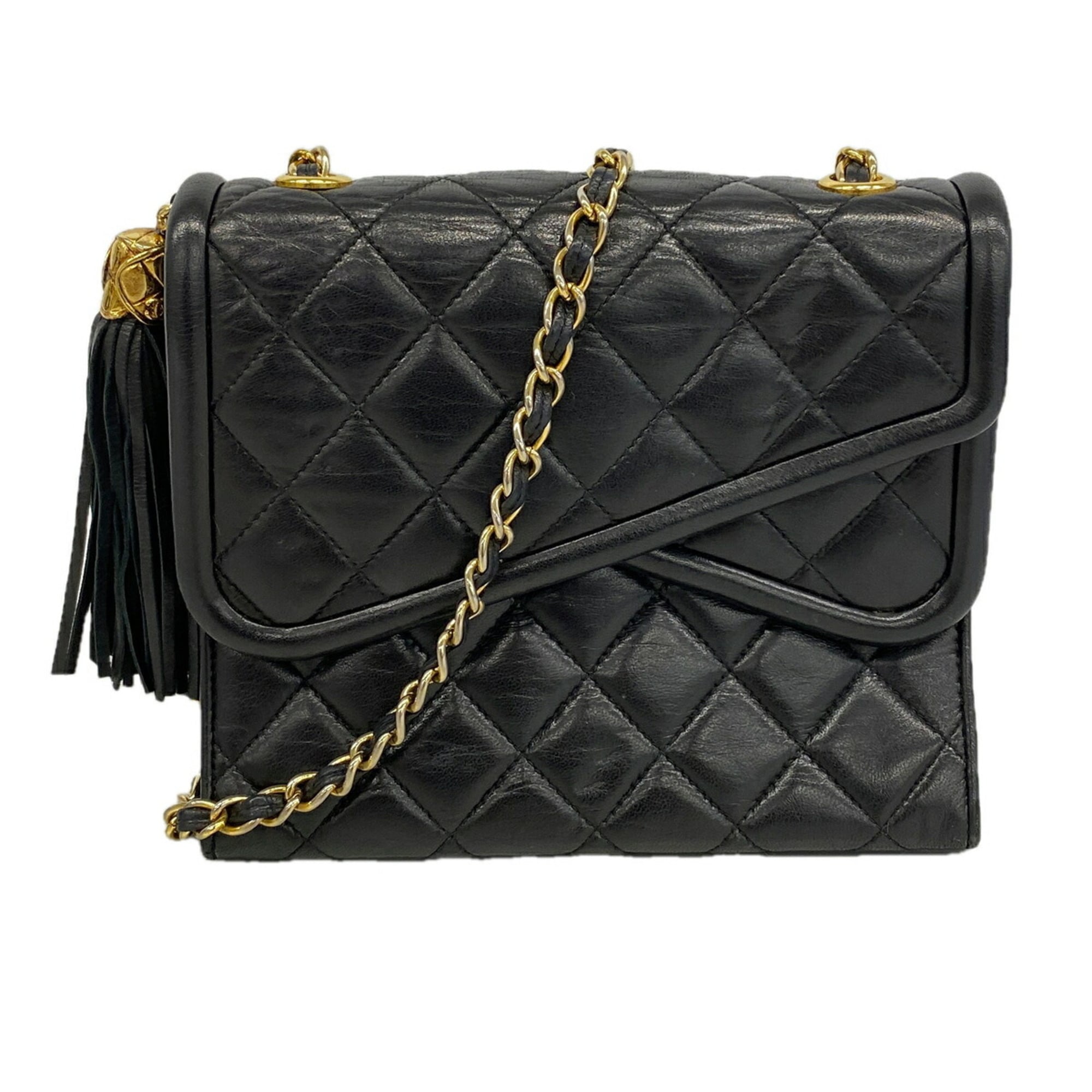 Chanel Black Leather Shoulder Bag (Pre-Owned)