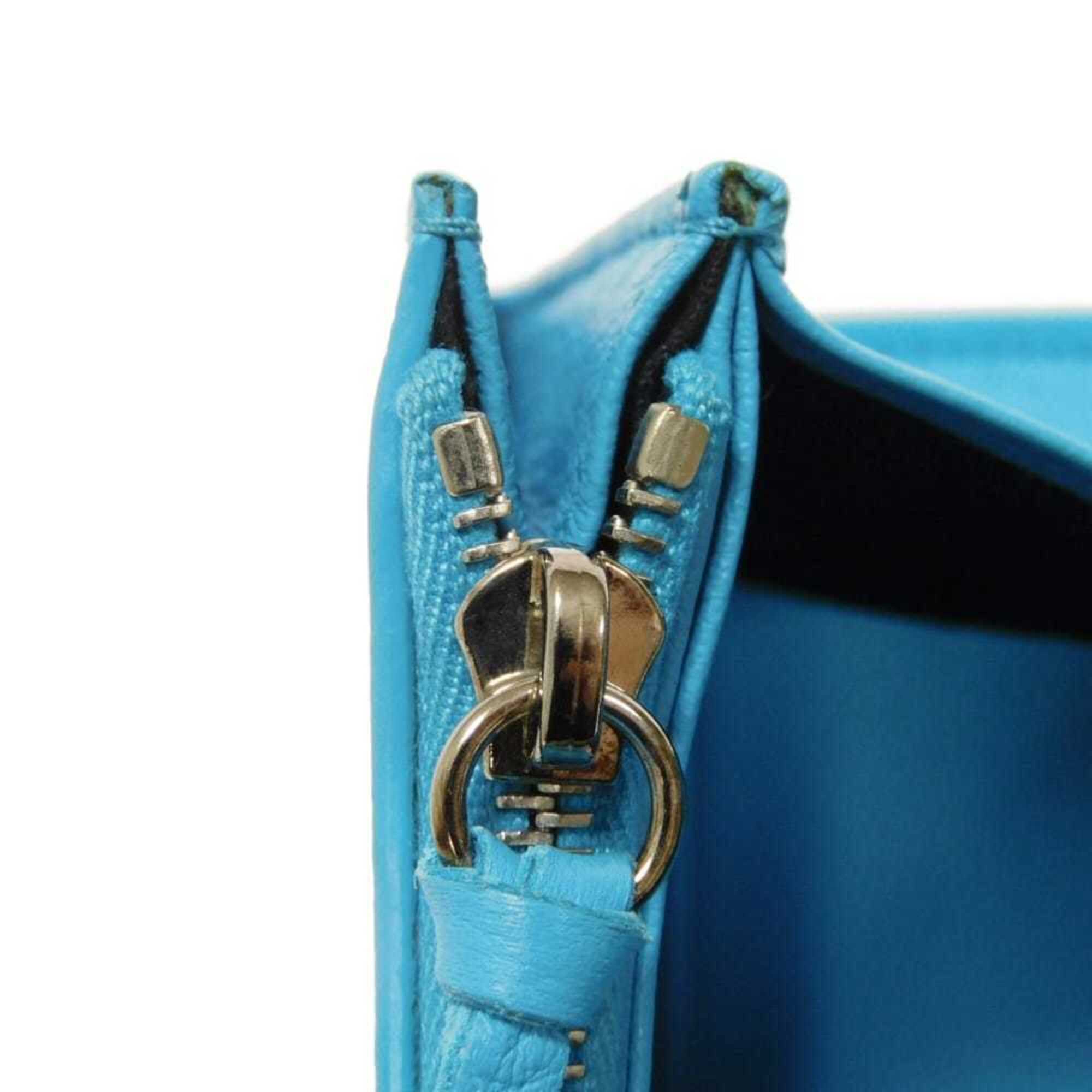 Balenciaga Blue Leather Long Wallet (Bi-Fold) (Pre-Owned)