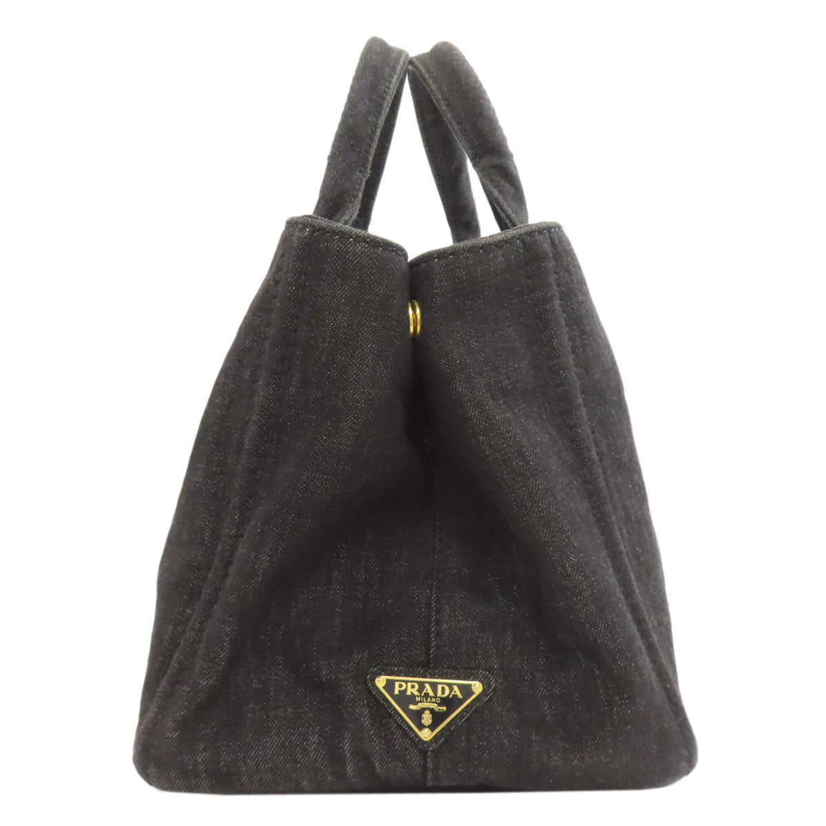 Prada Black Denim Handbag (Pre-Owned)