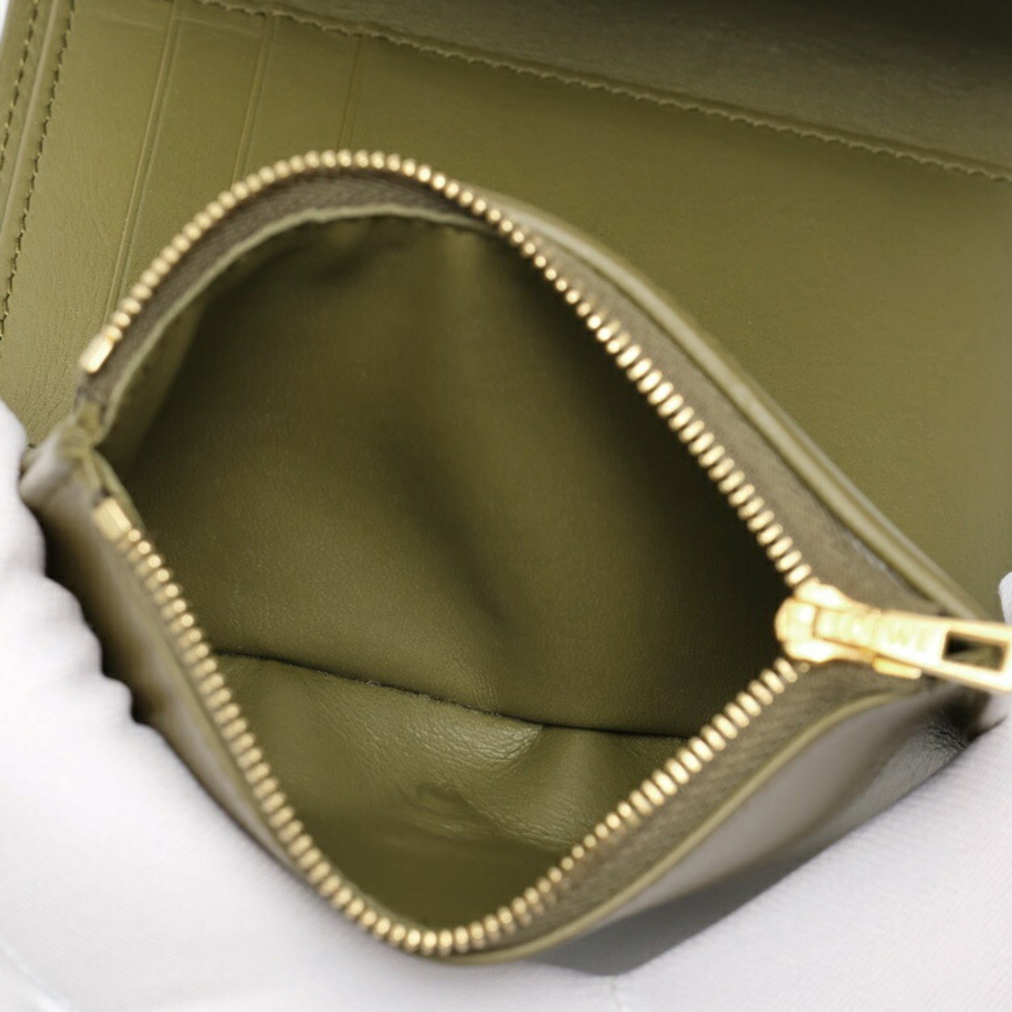 Loewe Khaki Wallet (Tri-Fold) (Pre-Owned)