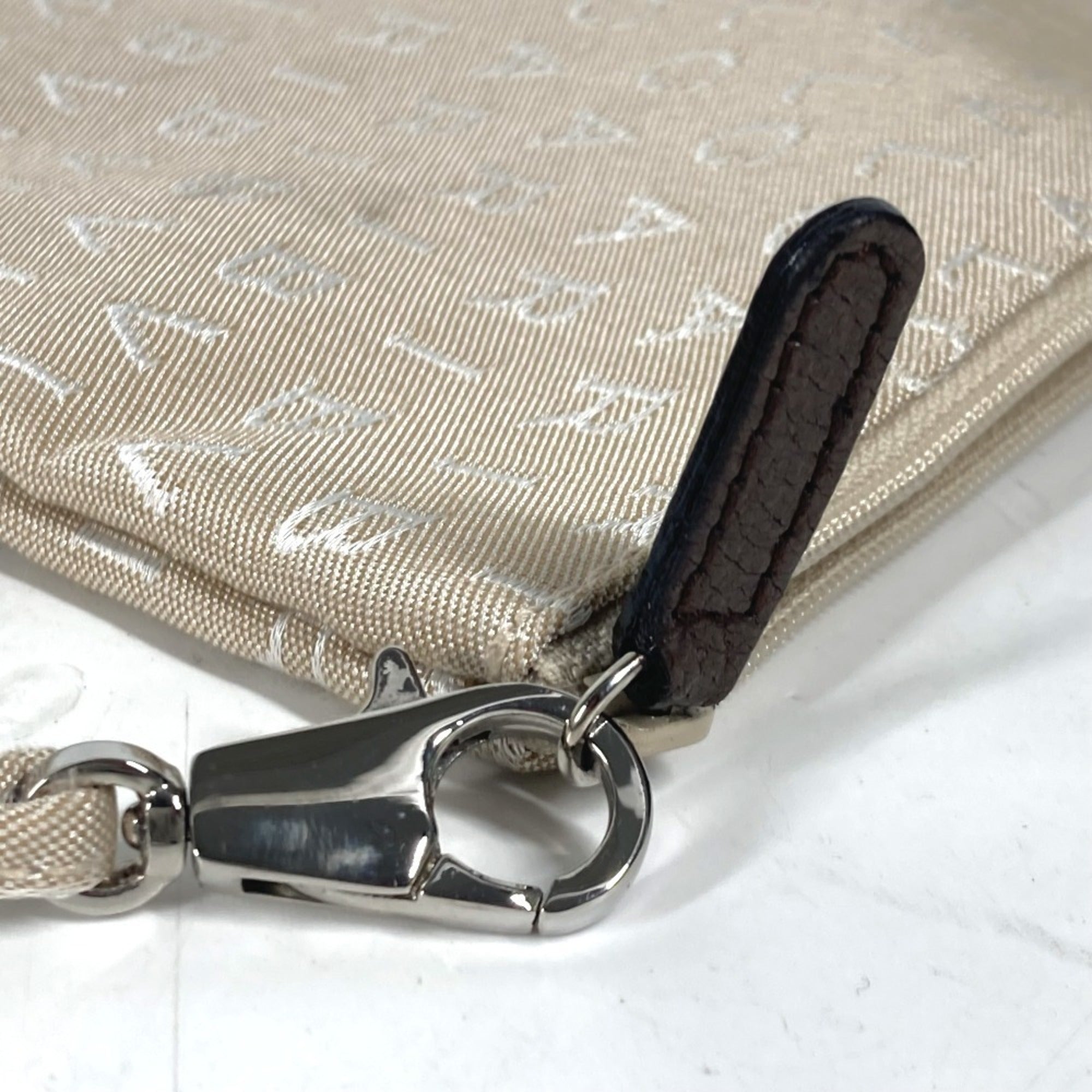 Bvlgari Beige Canvas Leather Shoulder Bag Tote Bag (Pre-Owned)