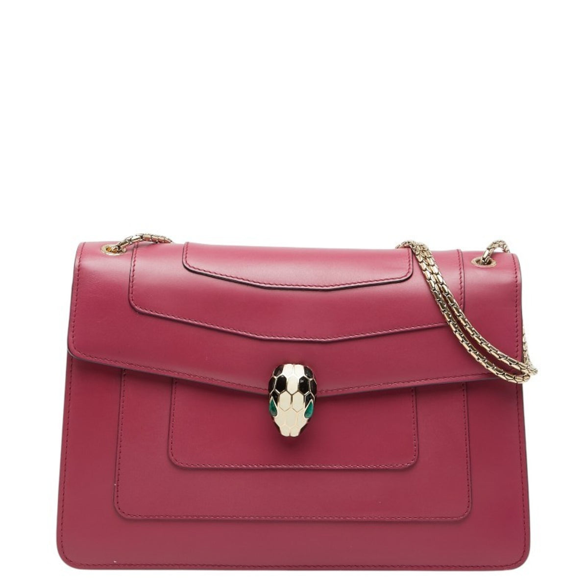 Bvlgari Pink Leather Shoulder Bag (Pre-Owned)