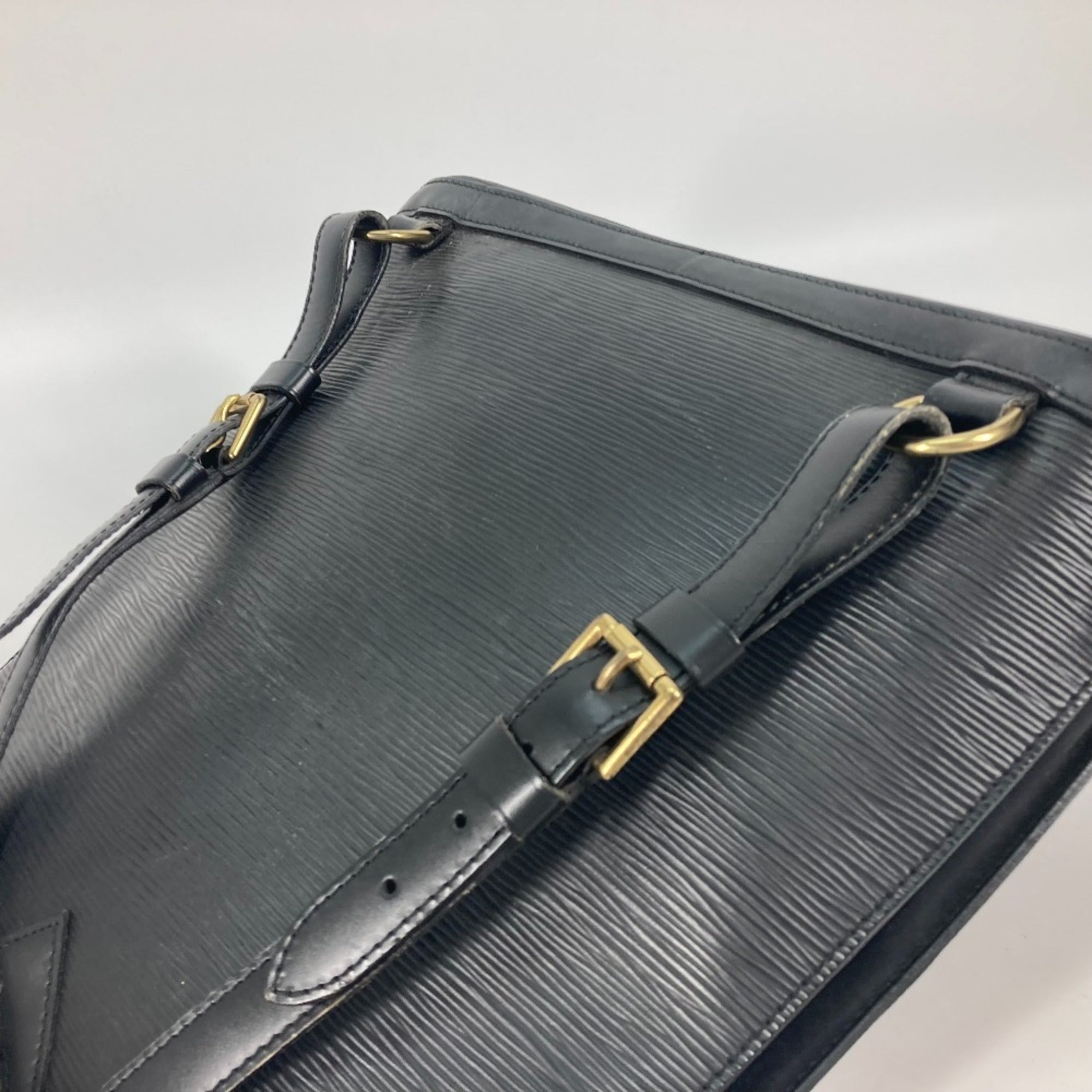 Louis Vuitton Black Galle Noir Epi Leather Backpack (Pre-Owned)