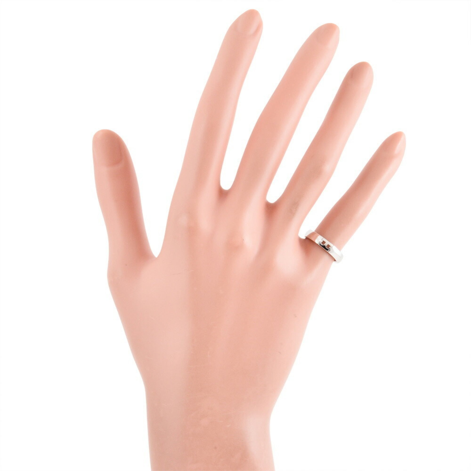 Hermes White Gold (18K) Band Ring (Pre-Owned)
