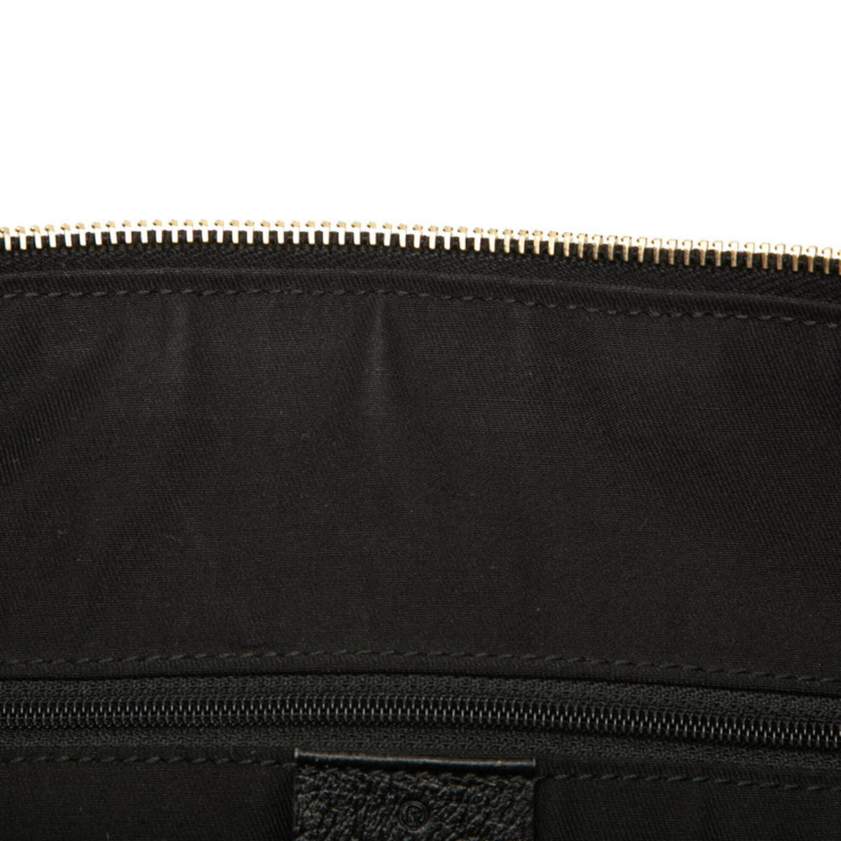 Gucci Black Canvas Leather Handbag Shoulder Bag (Pre-Owned)