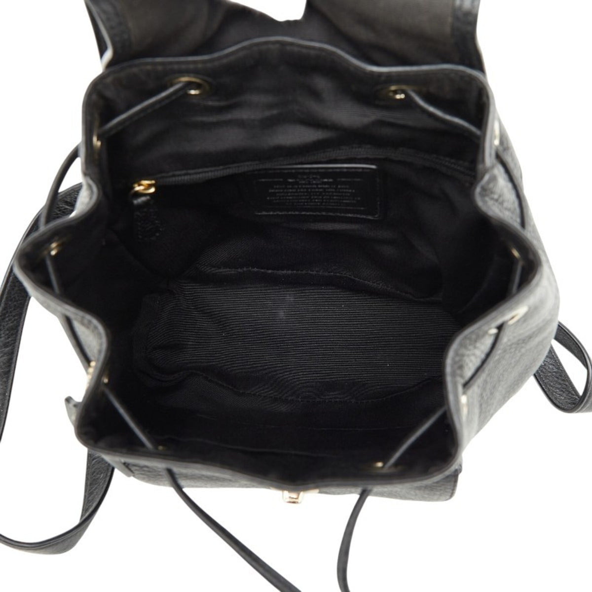 Coach Black Leather Backpack (Pre-Owned)