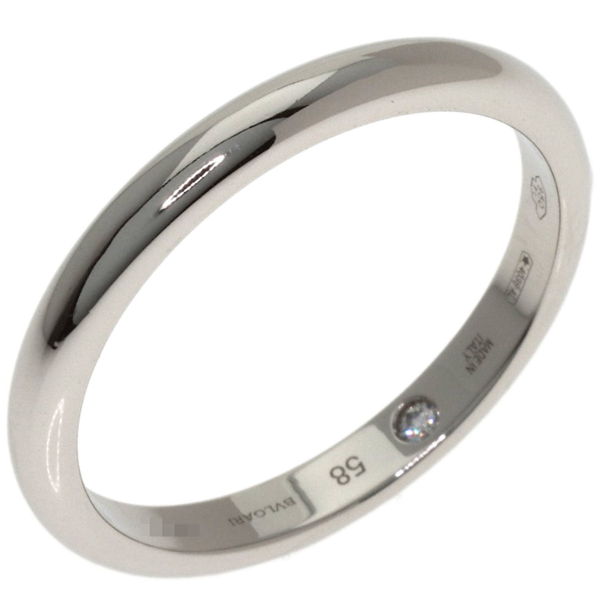 Bvlgari Platinum 950 Band Ring (Pre-Owned)