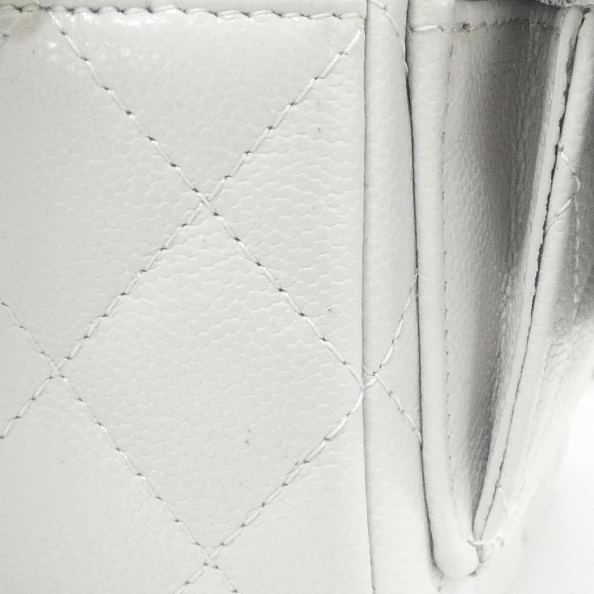 Chanel Light Gray Grained Calfskin Backpack (Pre-Owned)