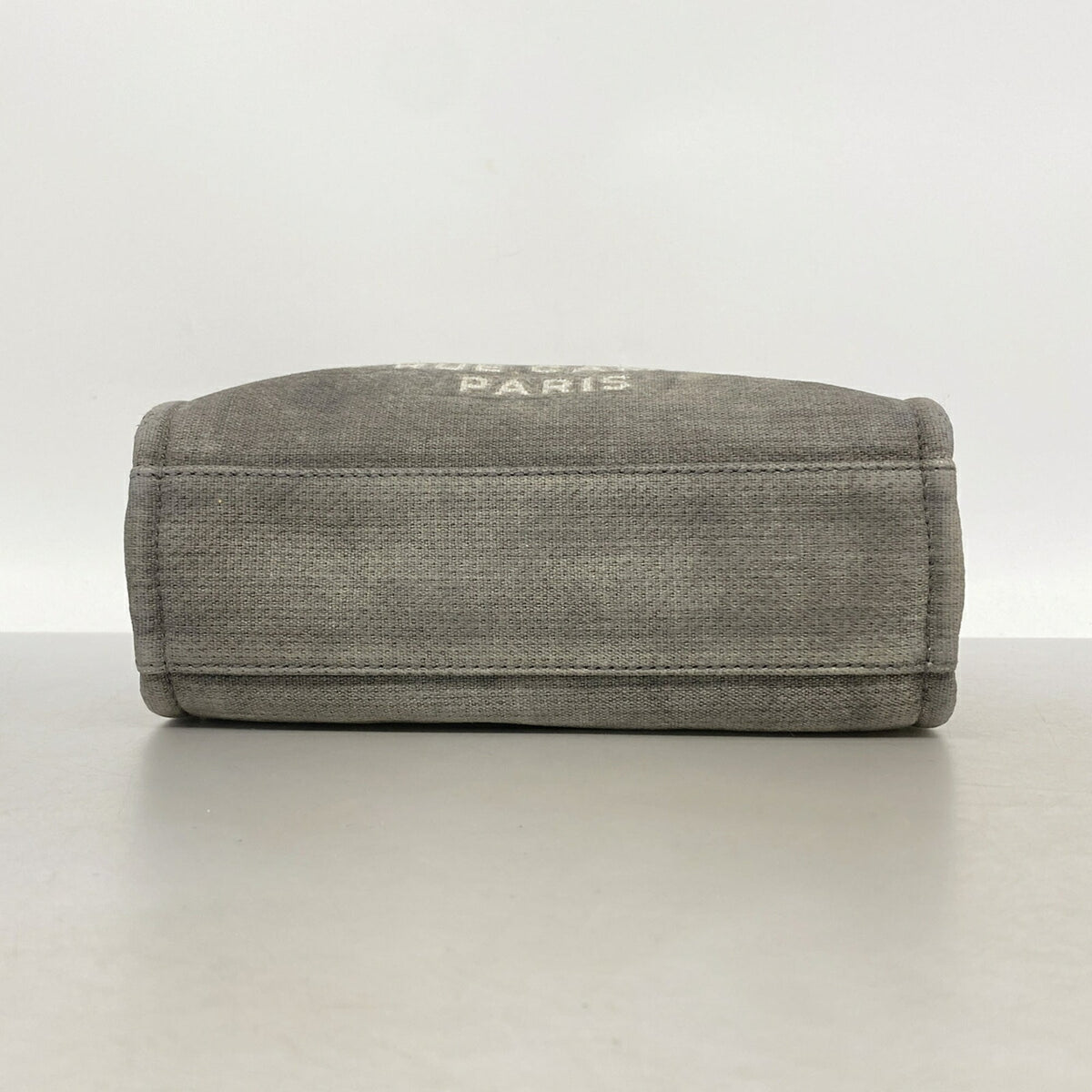 Chanel Gray Canvas Tote Bag (Pre-Owned)