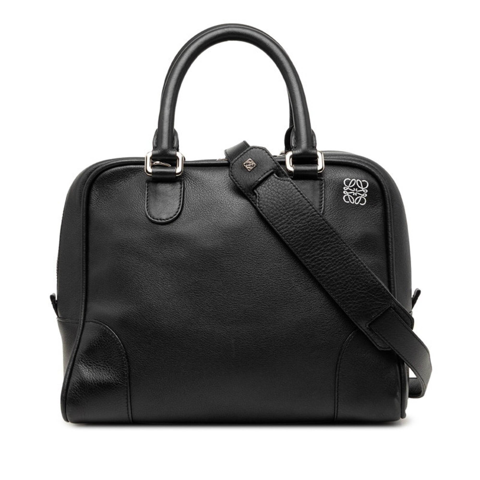 Loewe Black Leather Handbag Shoulder Bag (Pre-Owned)