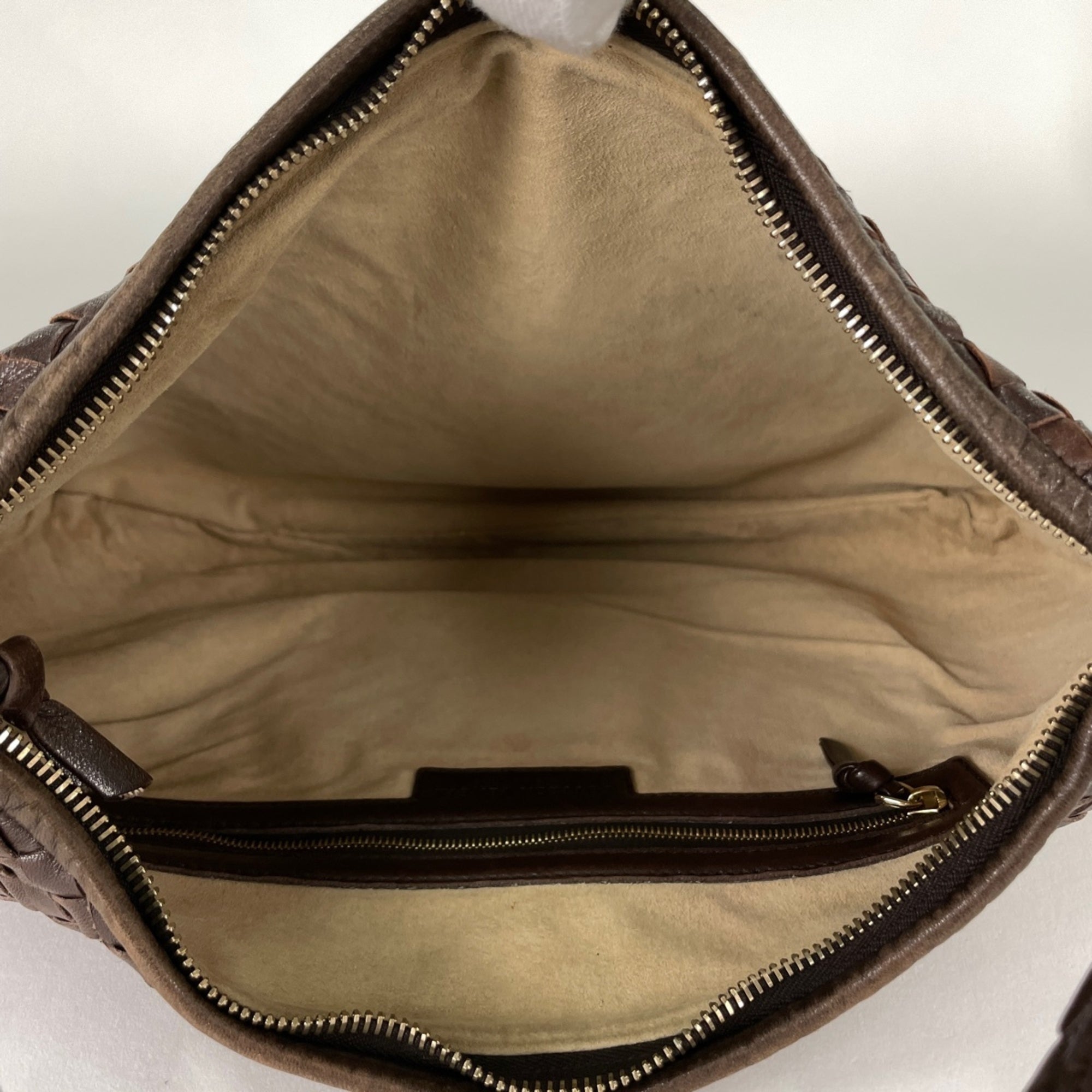 Bottega Veneta Brown Leather Handbag (Pre-Owned)