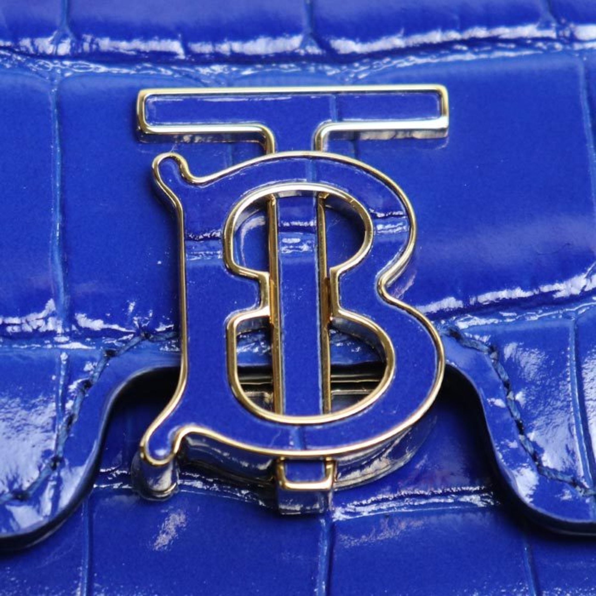 Burberry Blue Leather Wallet (Tri-Fold) (Pre-Owned)