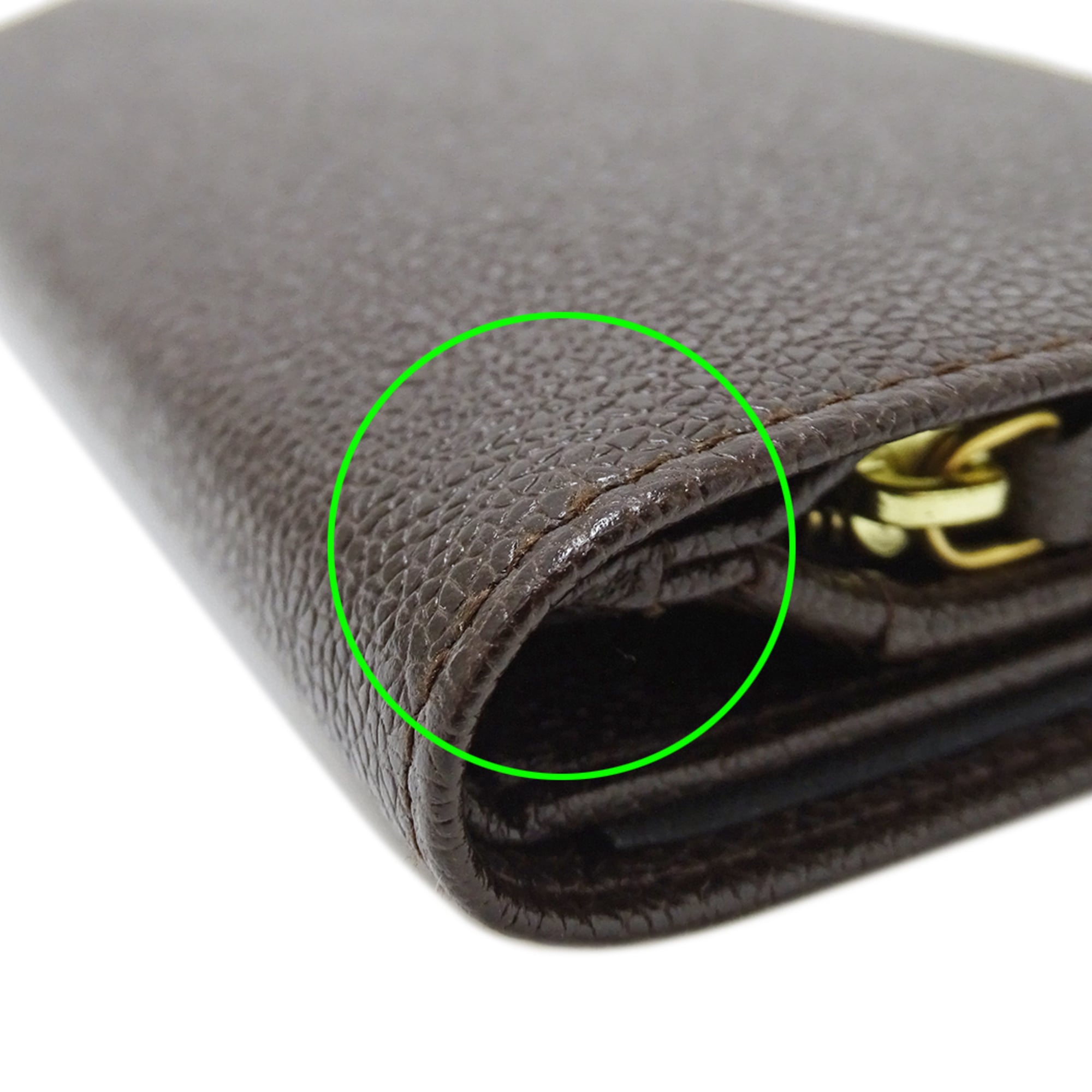 Bvlgari Dark Brown Leather Long Wallet (Bi-Fold) (Pre-Owned)