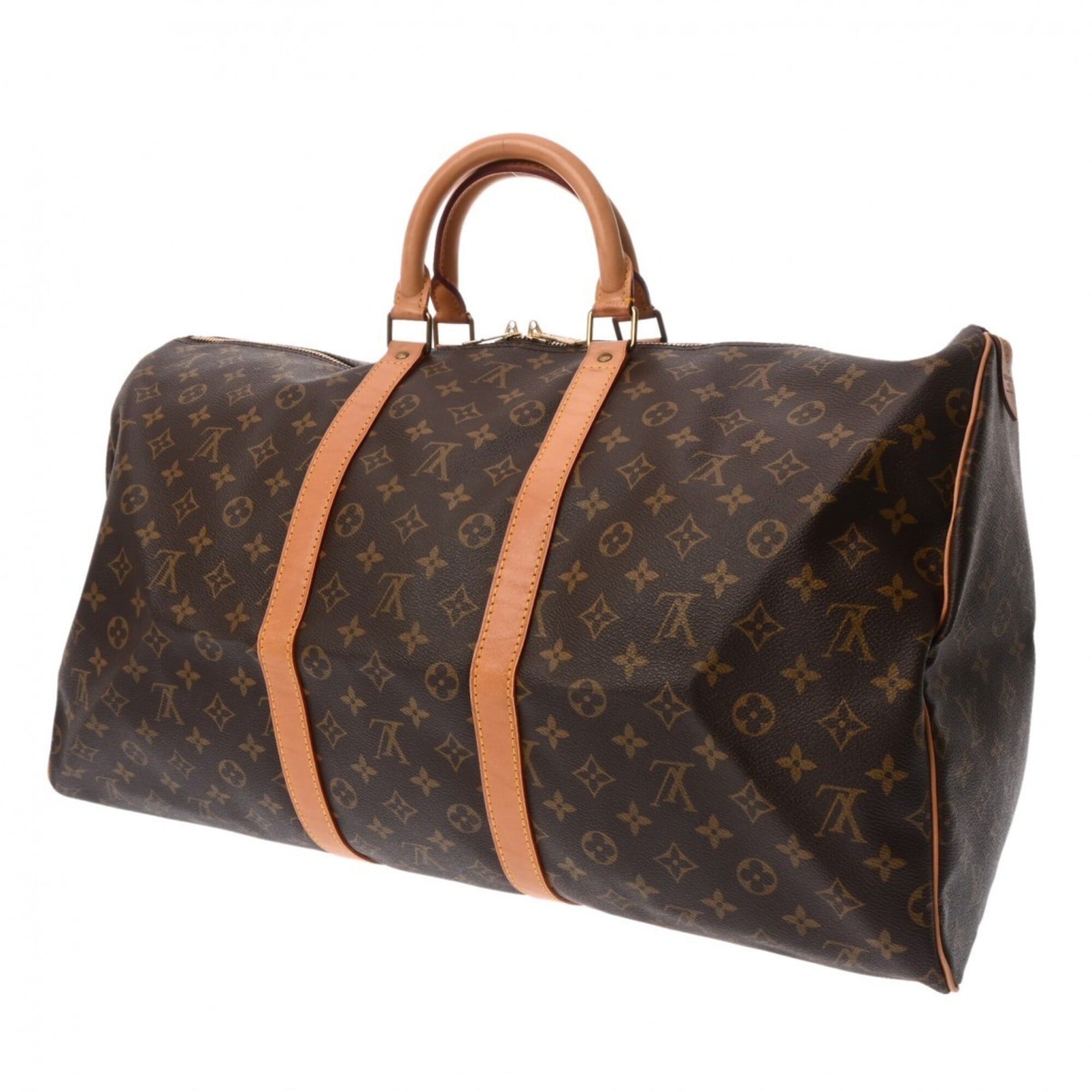 Louis Vuitton Brown Monogram Canvas Boston Bag (Pre-Owned)