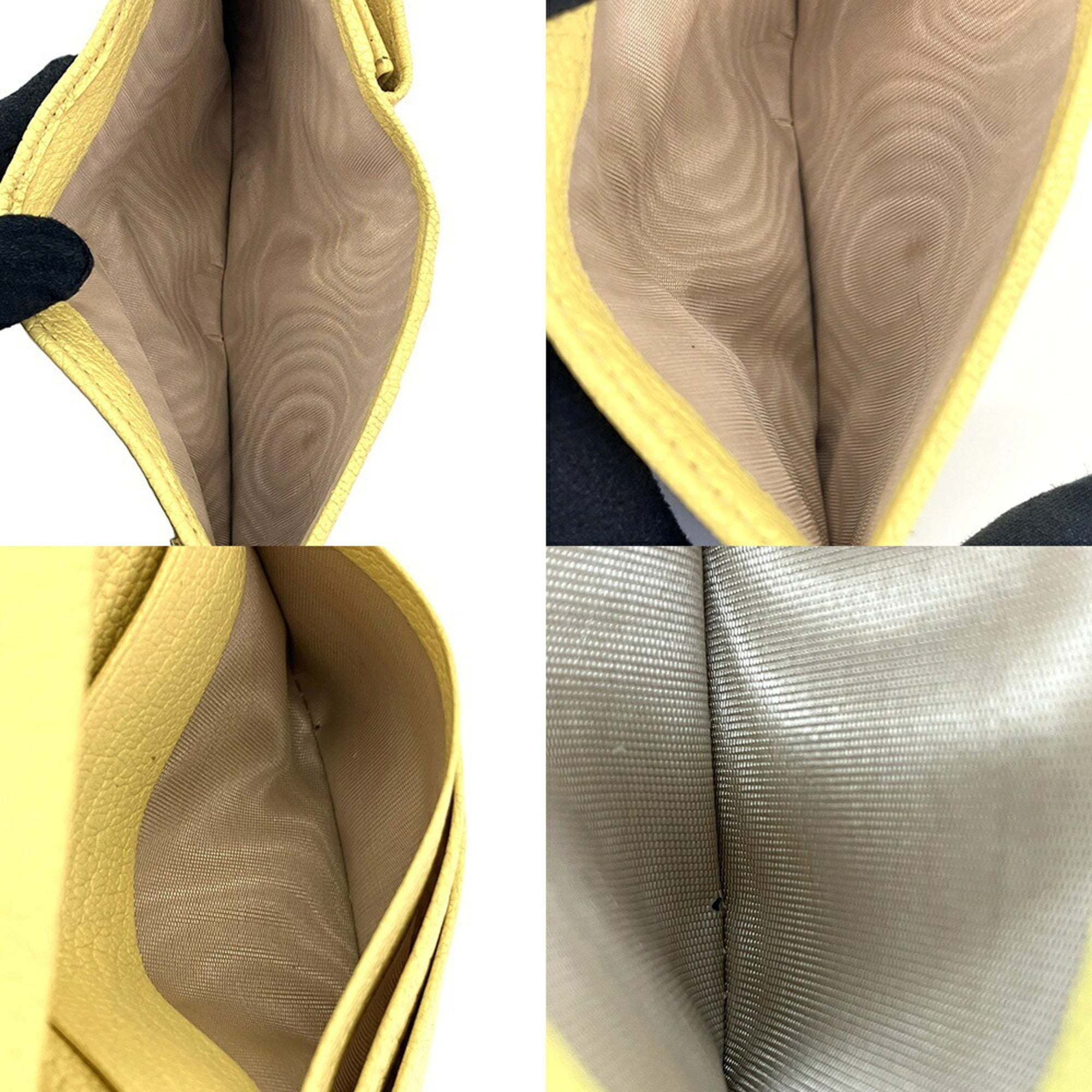 Miu Miu Lemon Yellow Leather Wallet (Bi-Fold) (Pre-Owned)