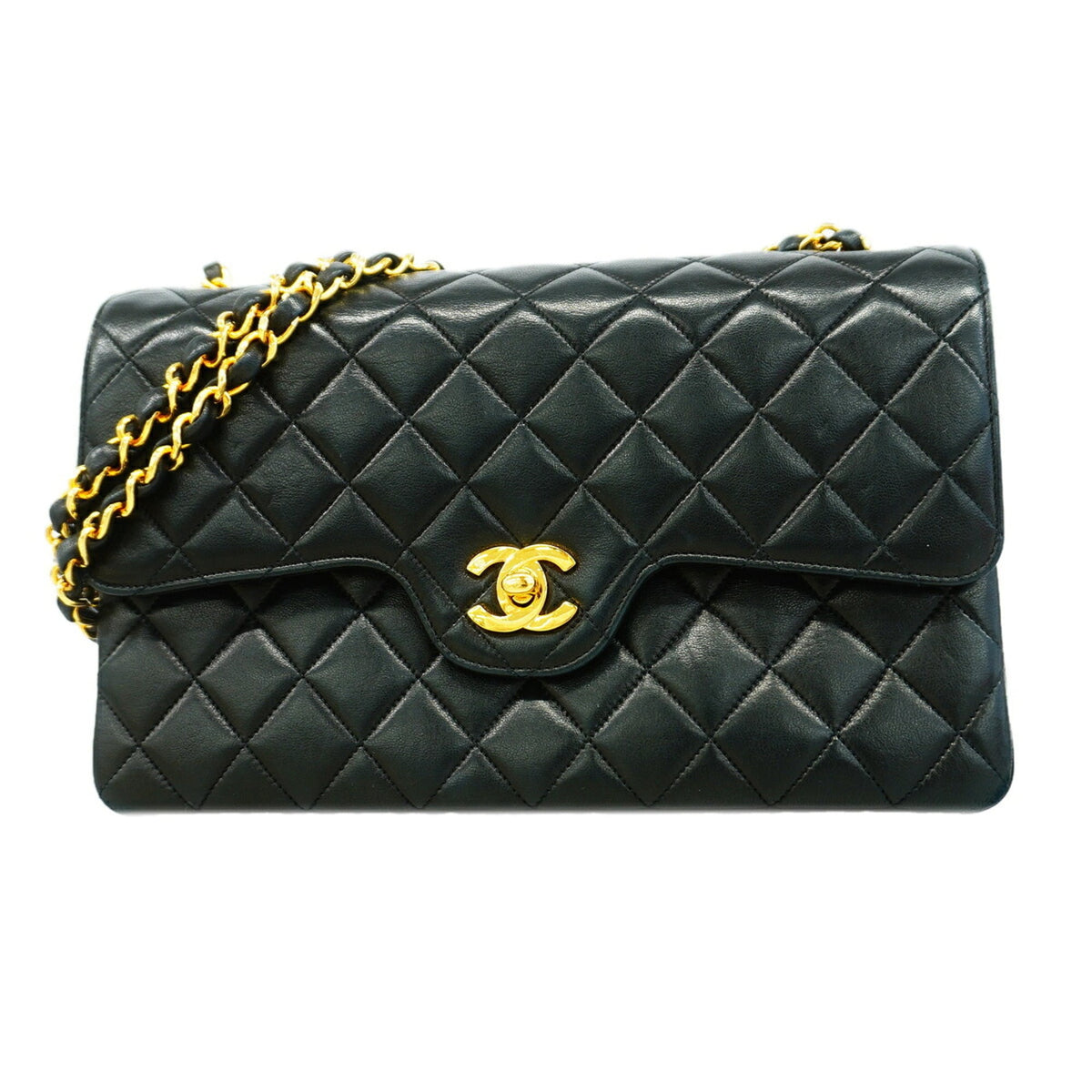 Chanel Black Leather Shoulder Bag (Pre-Owned)