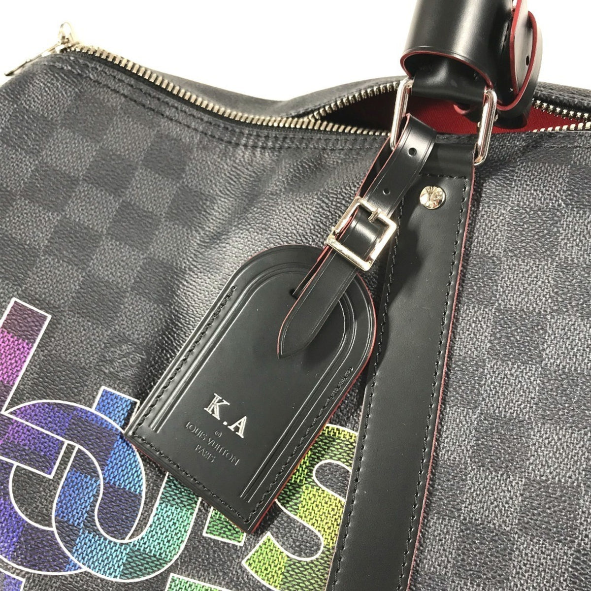 Louis Vuitton Black Damier Graphite Canvas Boston Bag (Pre-Owned)