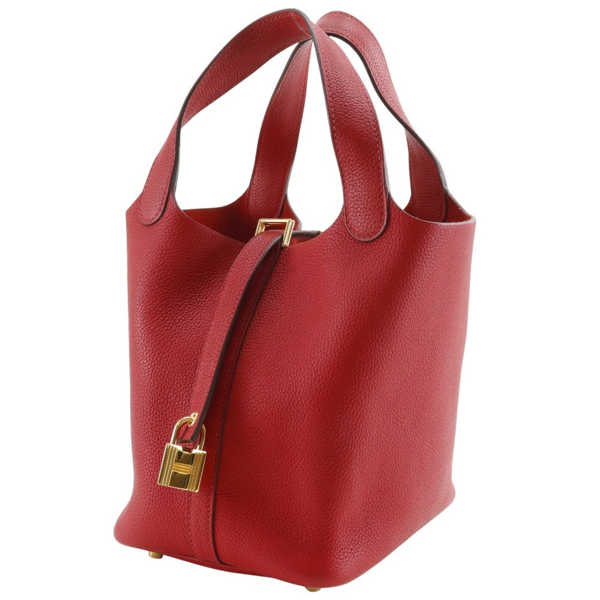 Hermes Picotin Red Color Handbag (Pre-Owned)