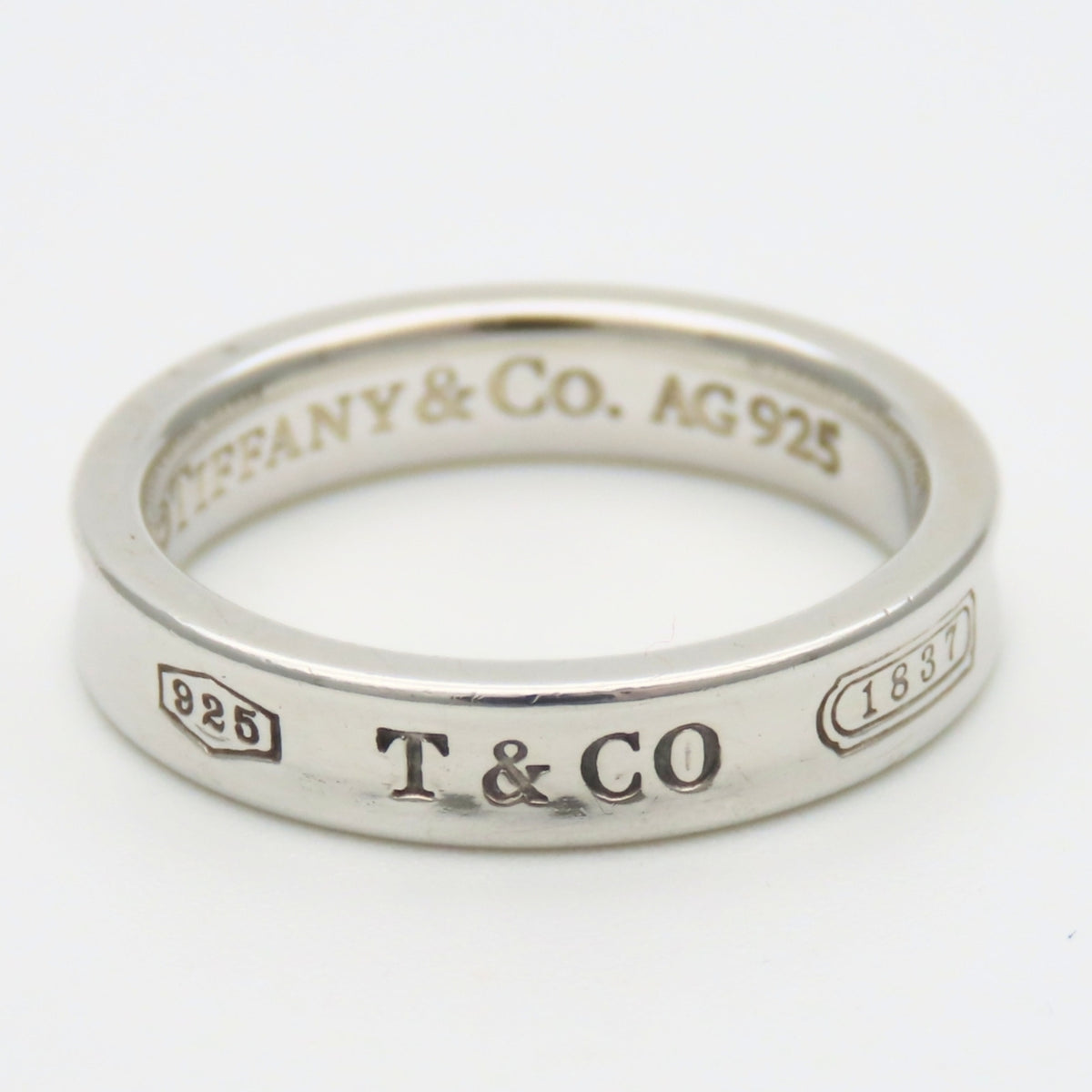 Tiffany Silver Silver 925 Band Ring (Pre-Owned)