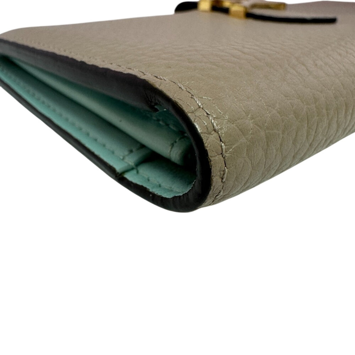 Louis Vuitton Beige Leather Wallet (Bi-Fold) (Pre-Owned)